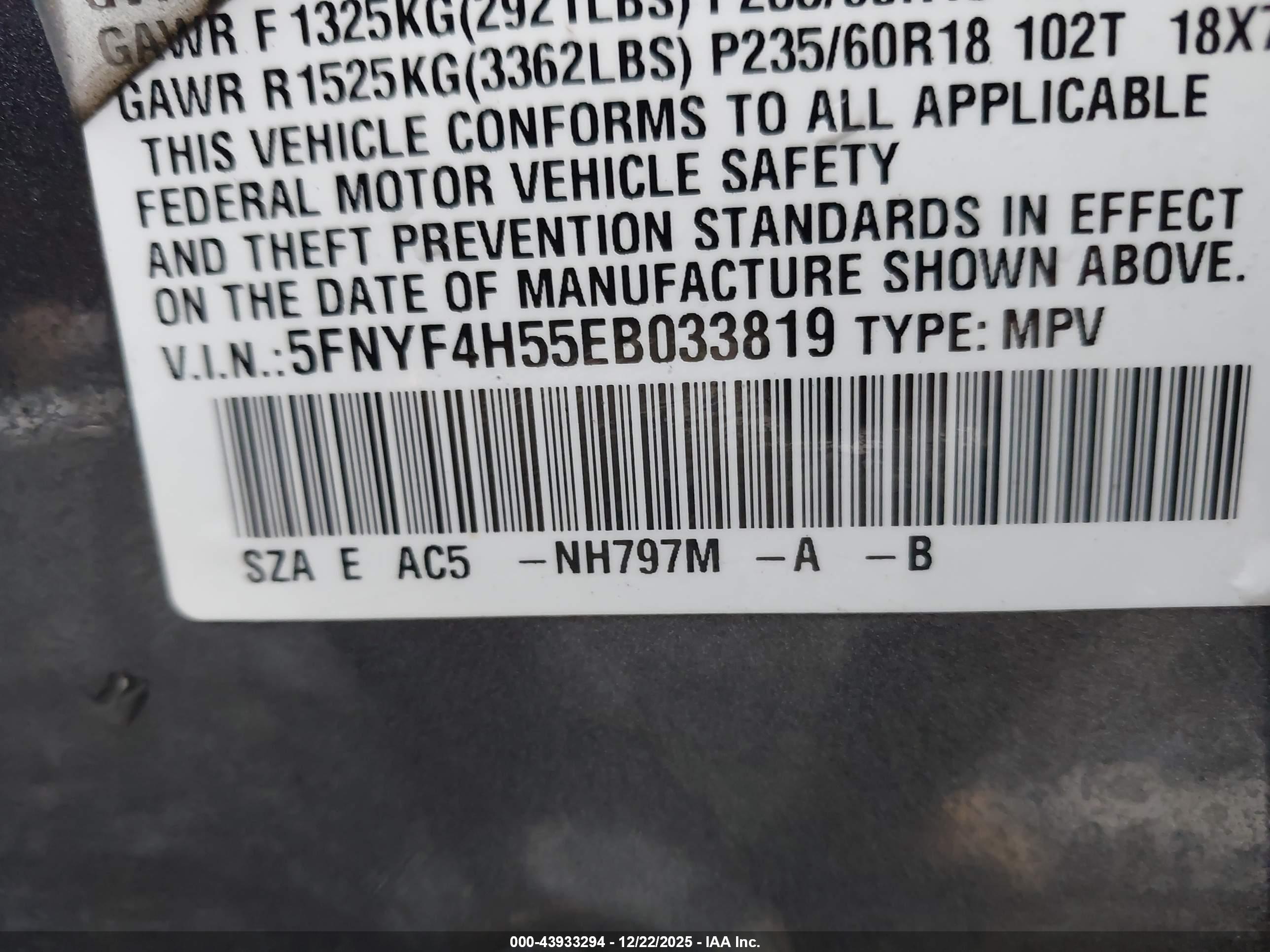 HONDA PILOT image 9