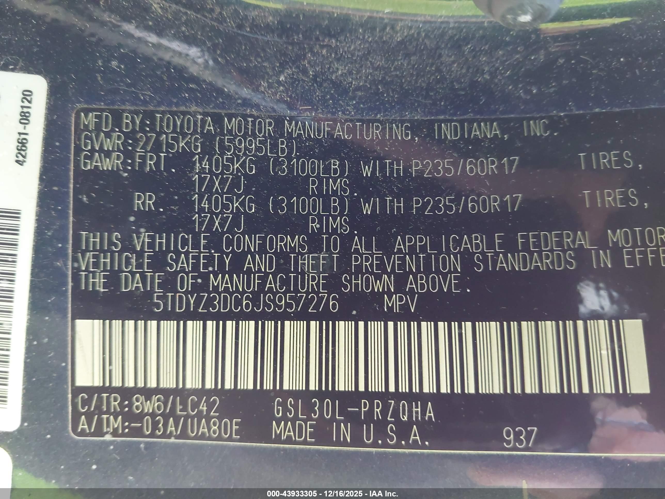TOYOTA SIENNA image 9