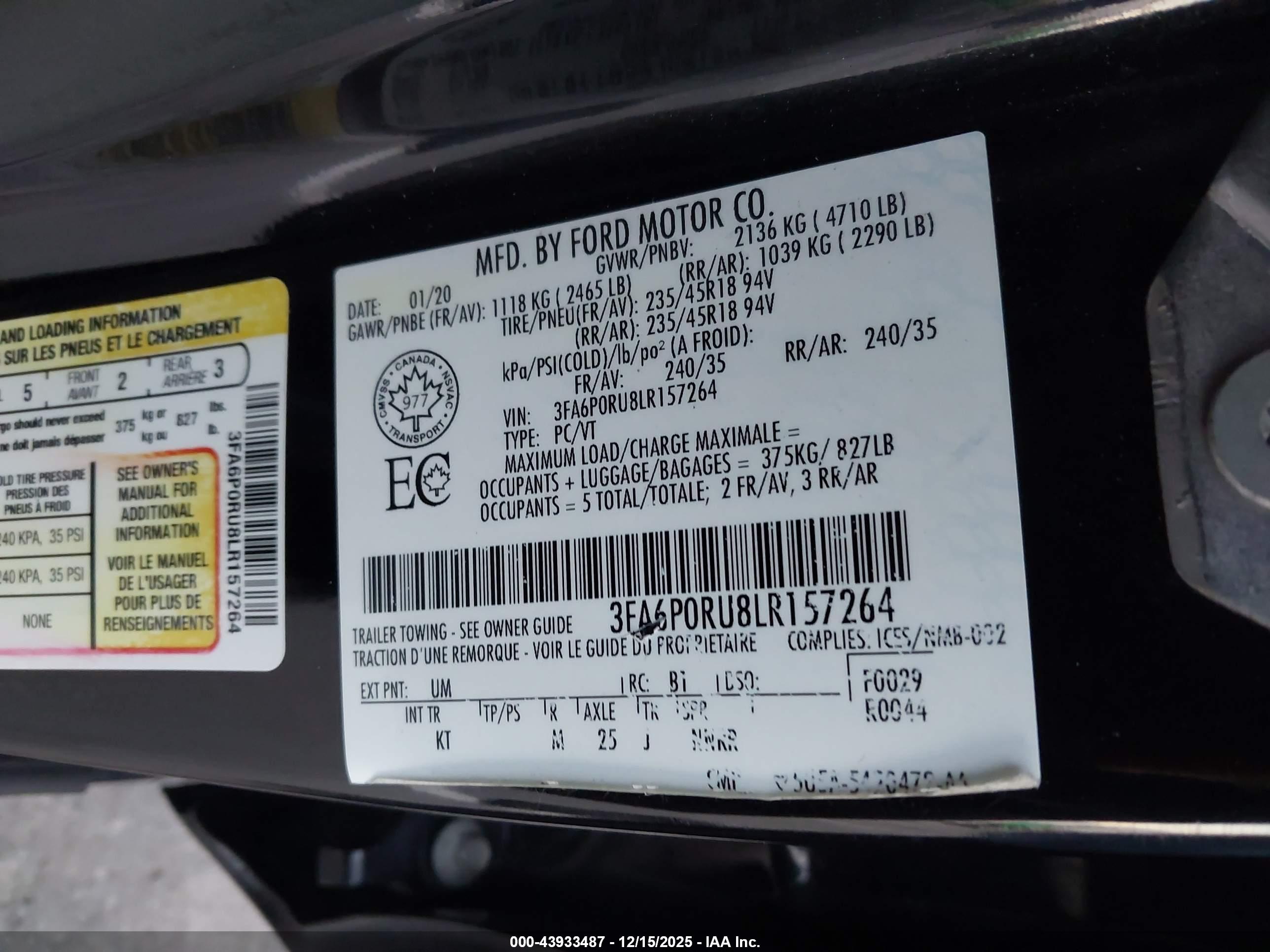 FORD FUSION image 9