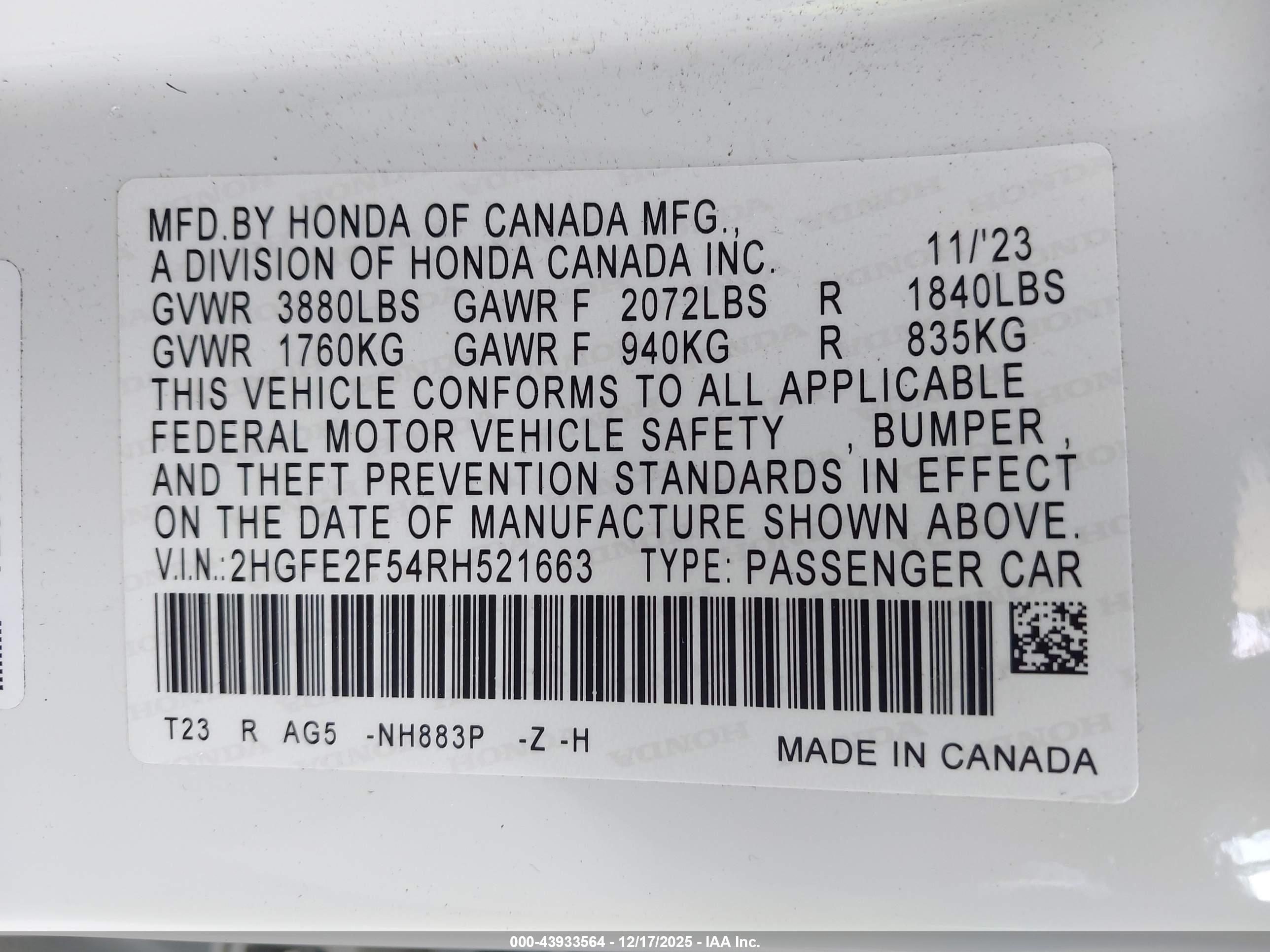 HONDA CIVIC image 9