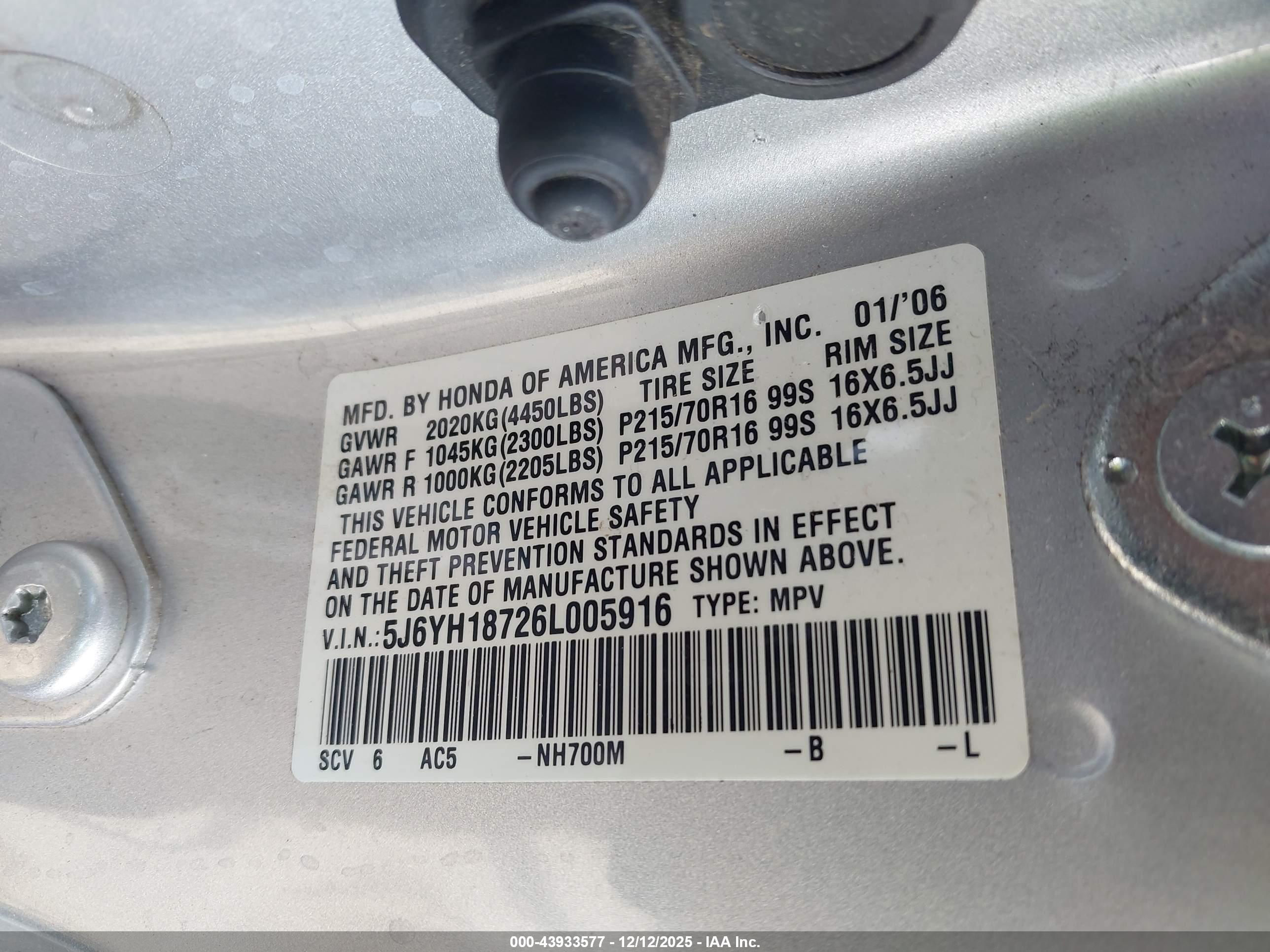 HONDA ELEMENT image 9