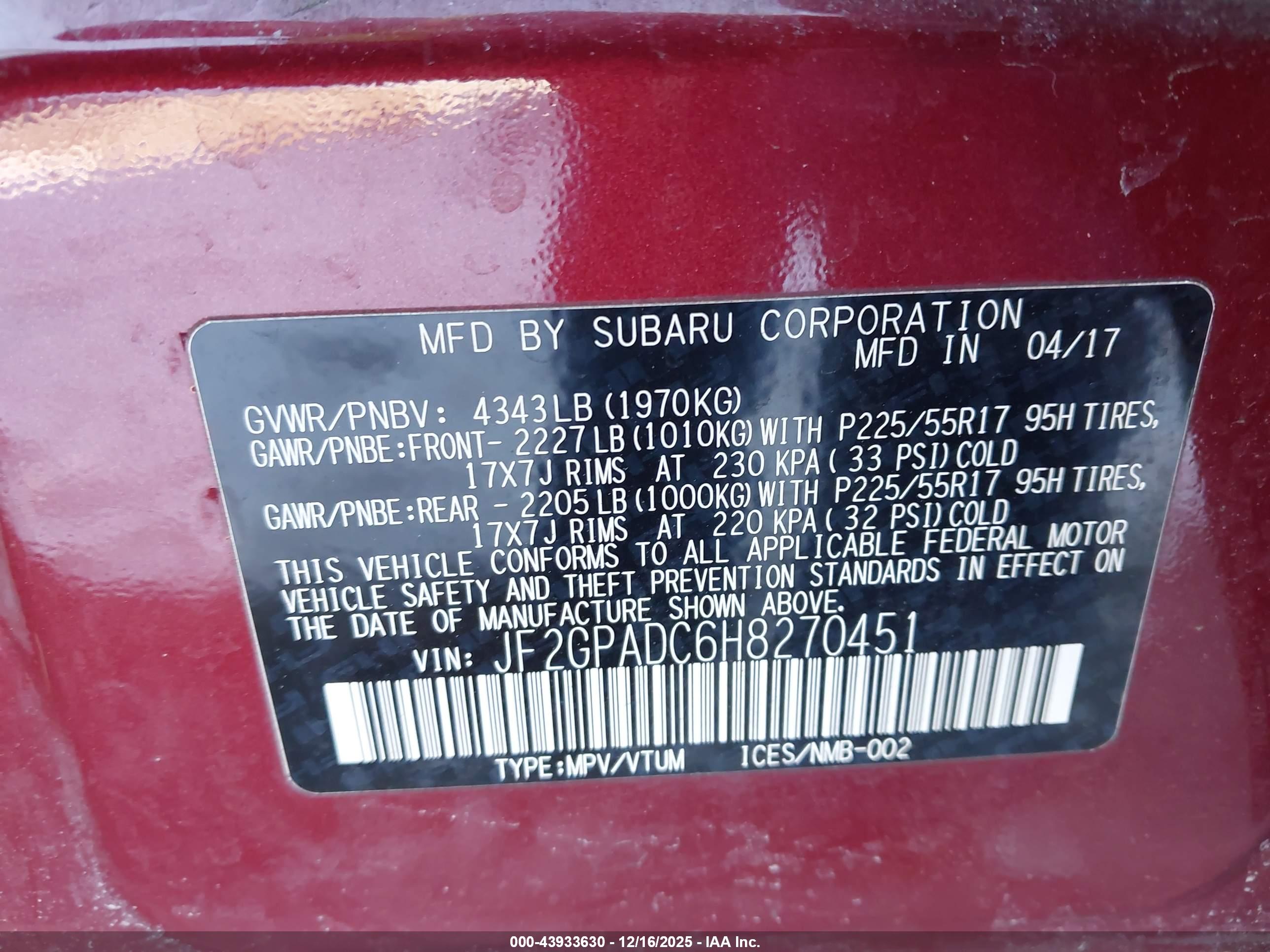 SUBARU CROSSTREK image 9