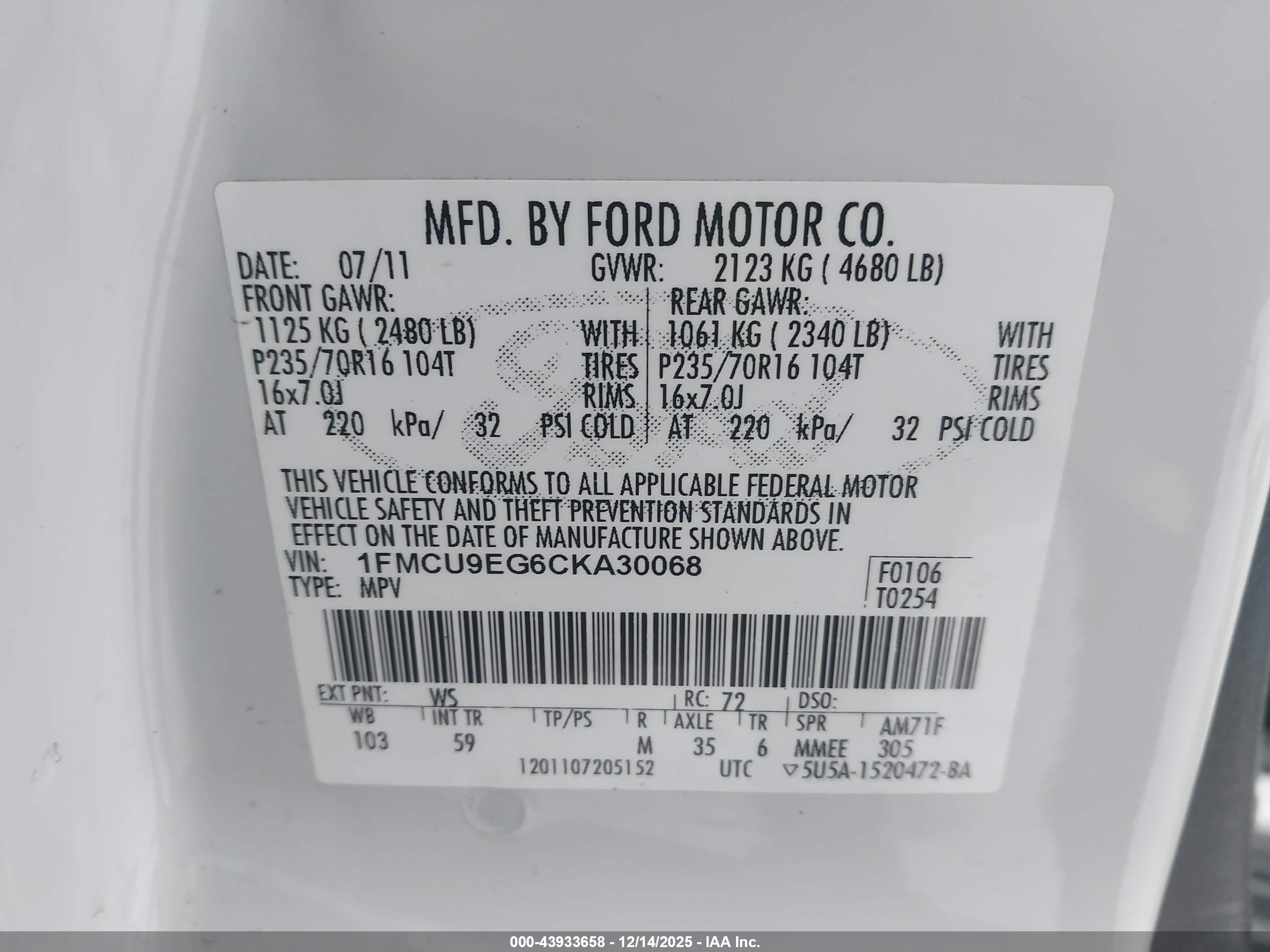 FORD ESCAPE image 9