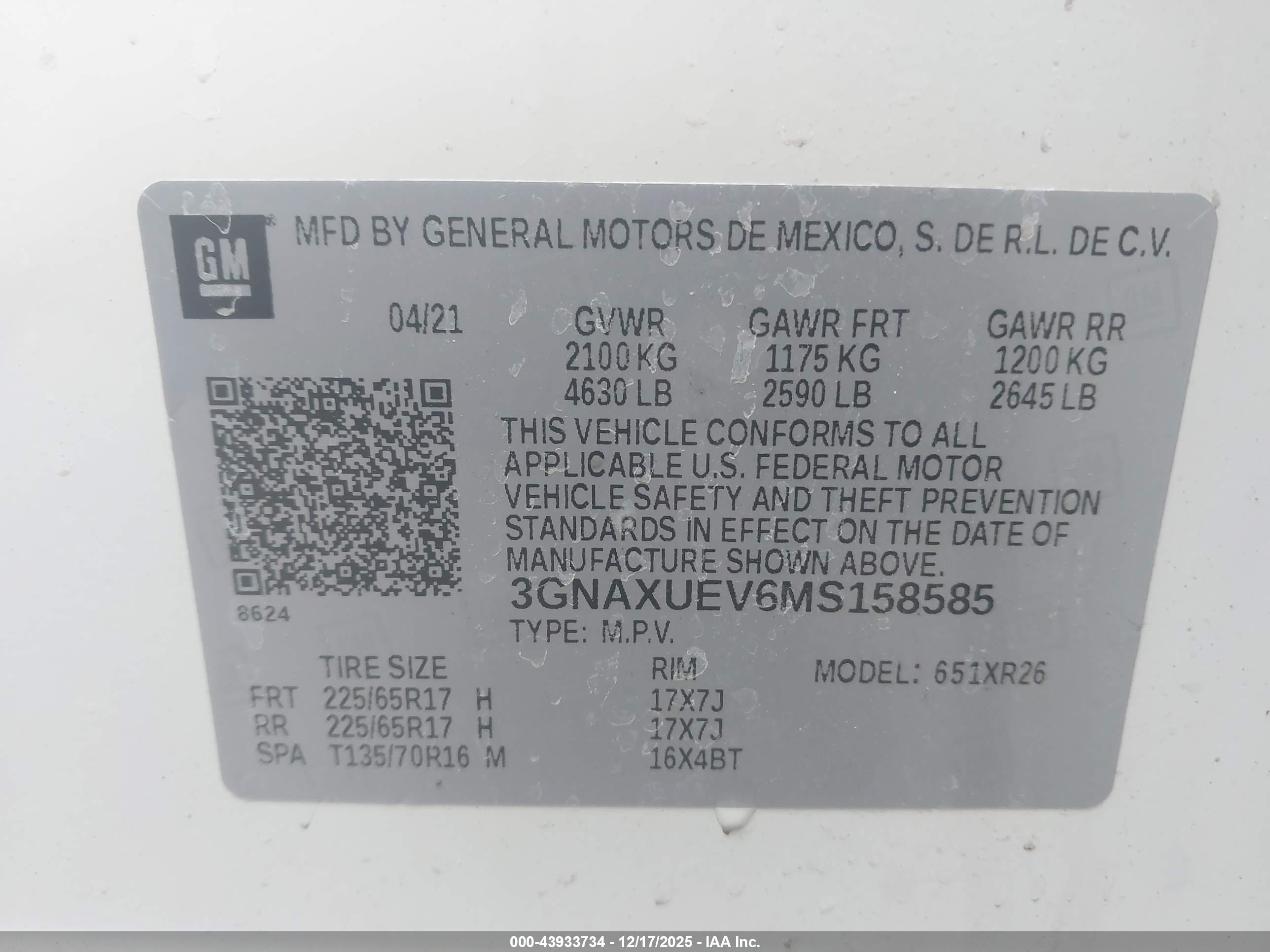CHEVROLET EQUINOX image 9