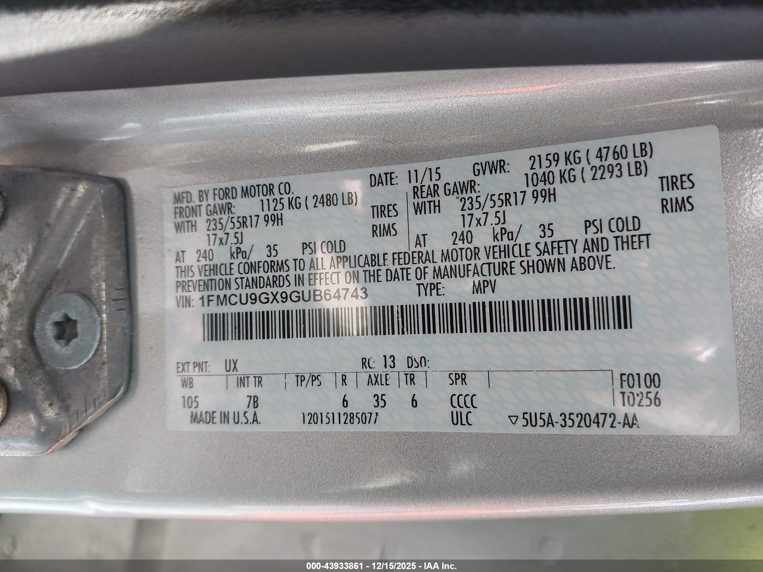 FORD ESCAPE image 9