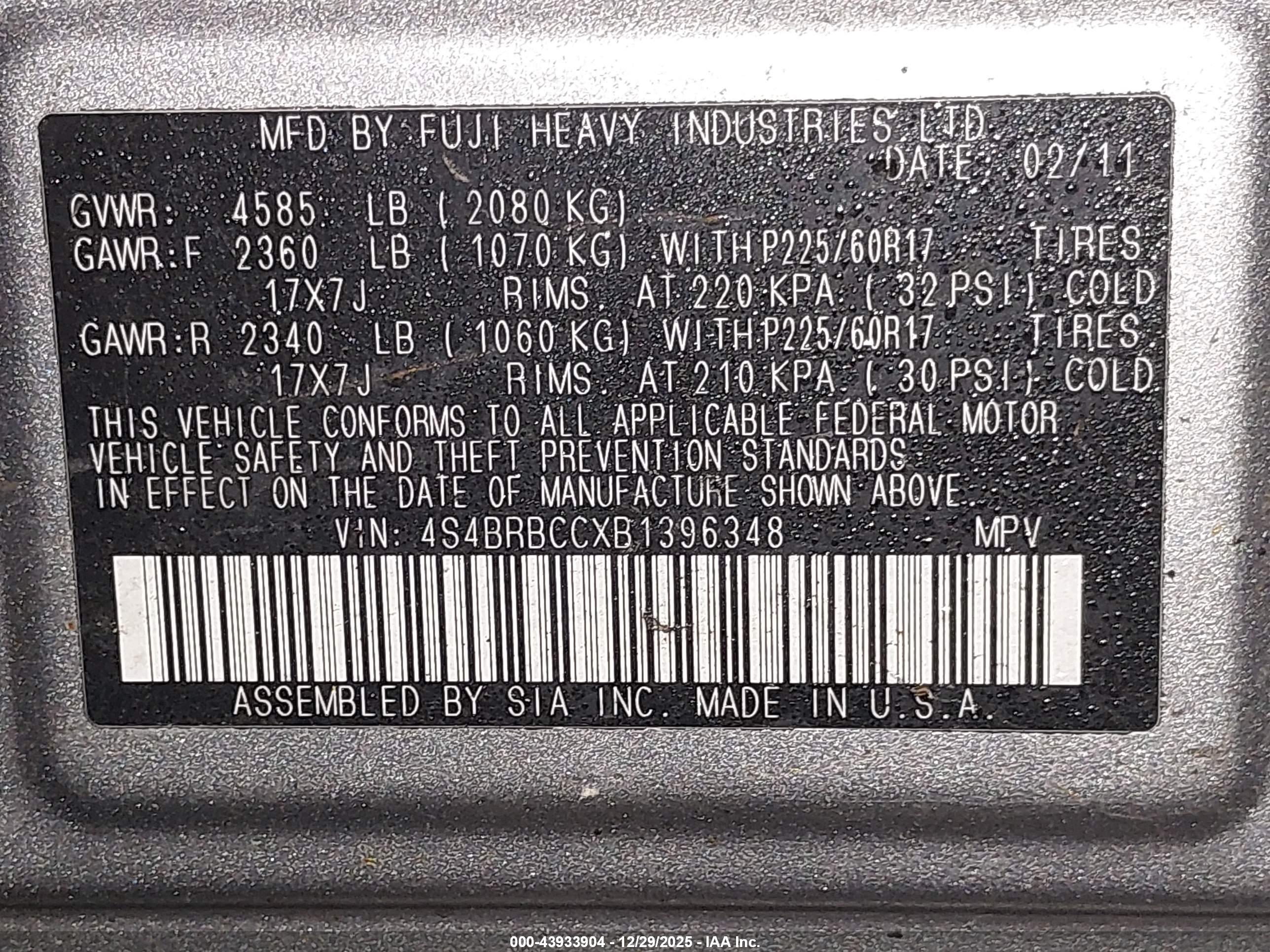 SUBARU OUTBACK image 9