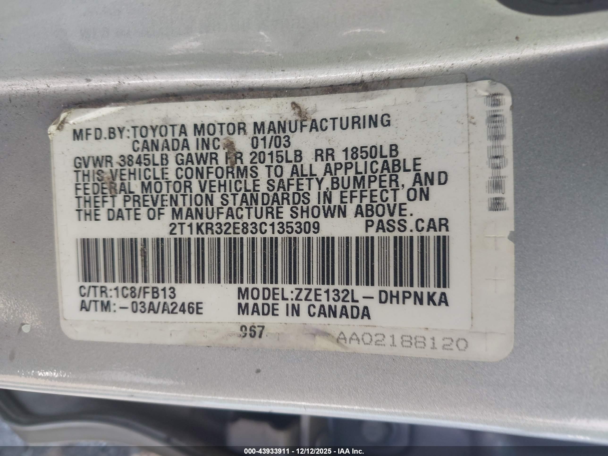 TOYOTA MATRIX image 9