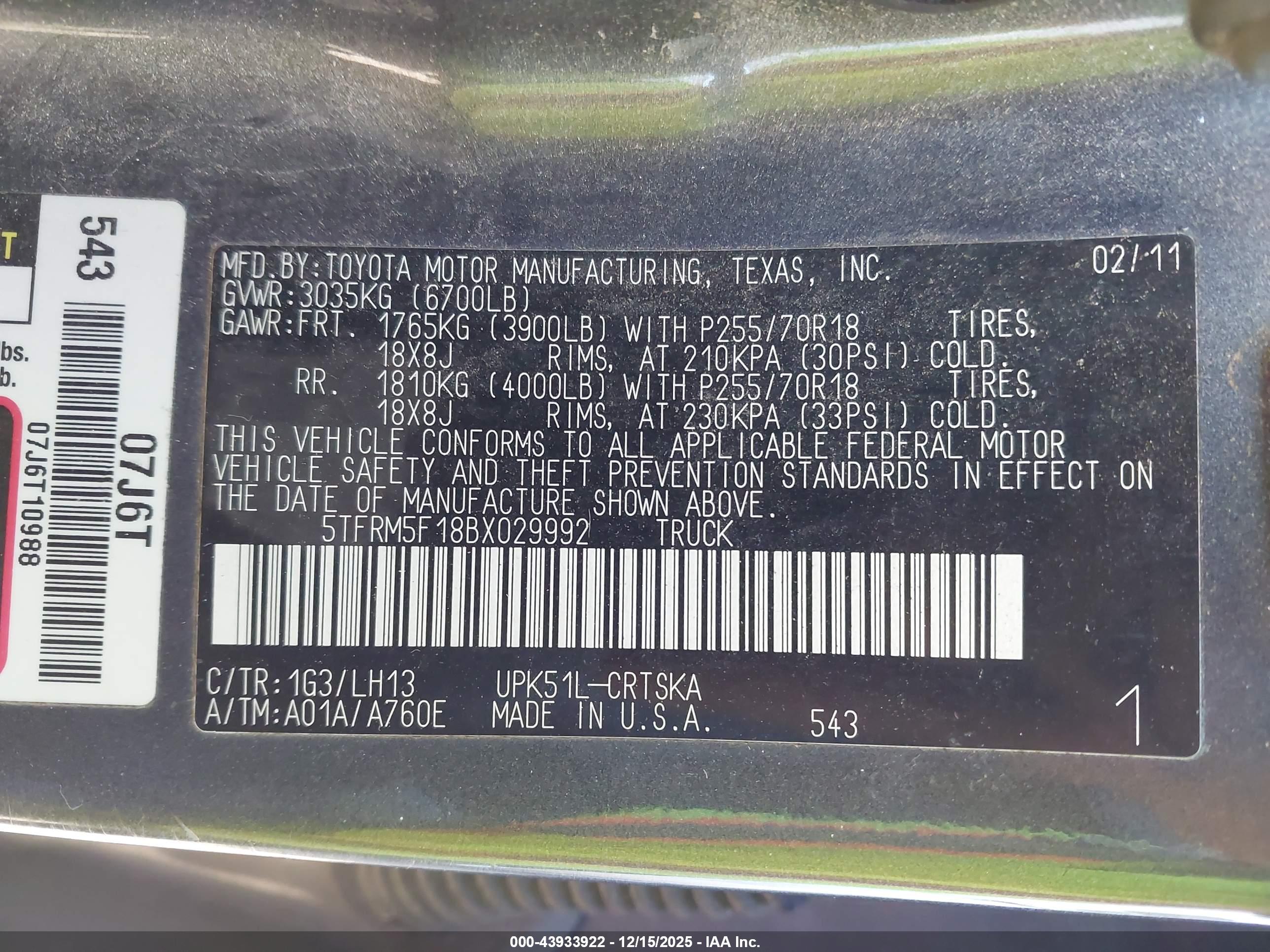 TOYOTA TUNDRA image 9