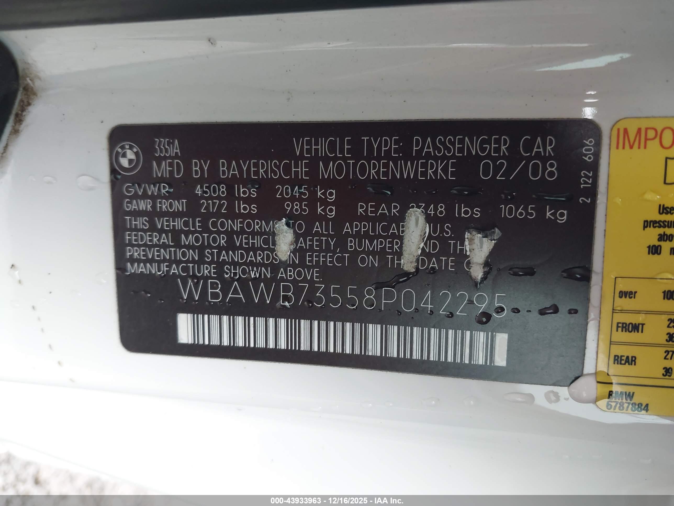 BMW 335I image 9