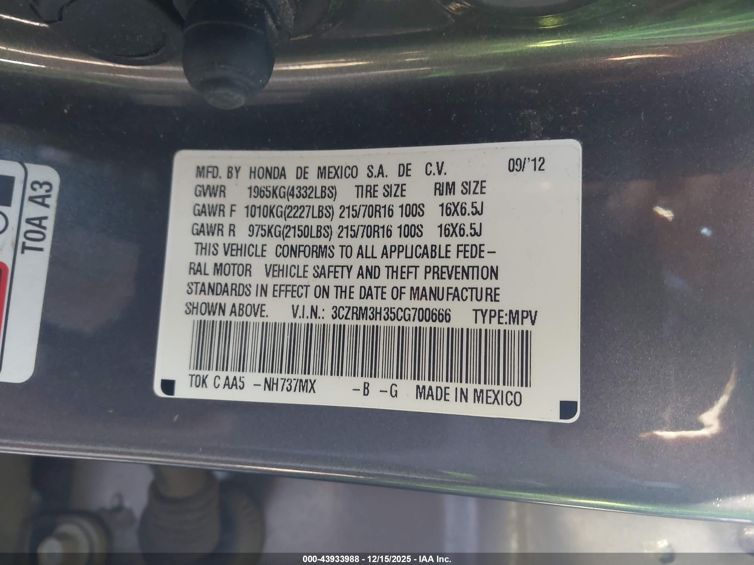 HONDA CR-V image 9