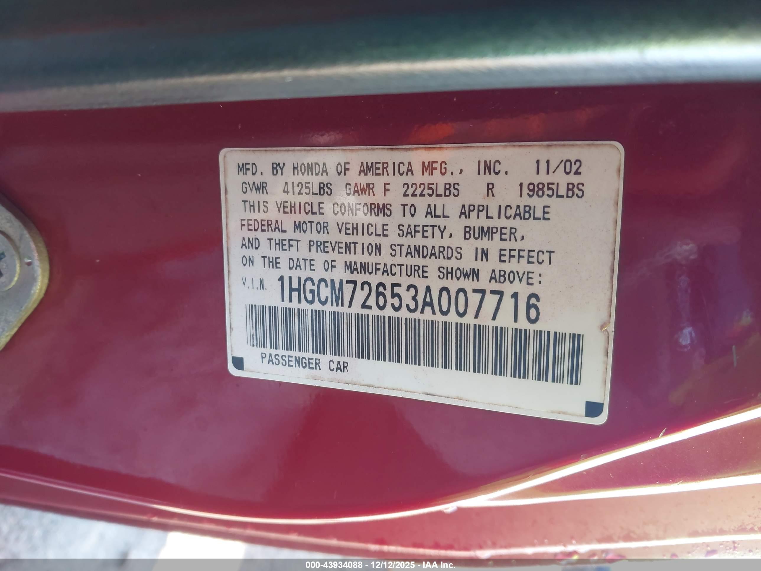 HONDA ACCORD image 9