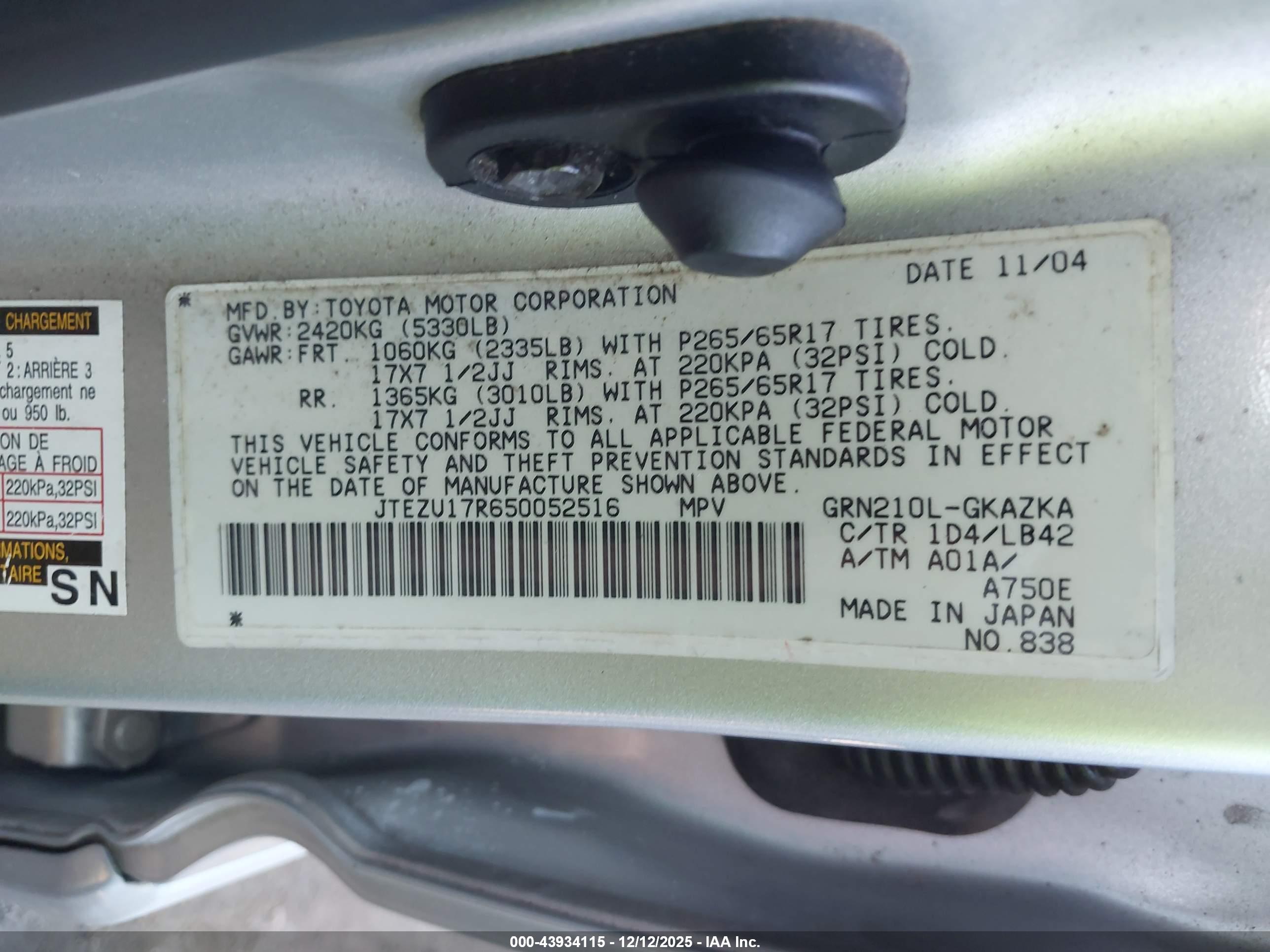 TOYOTA 4RUNNER image 9