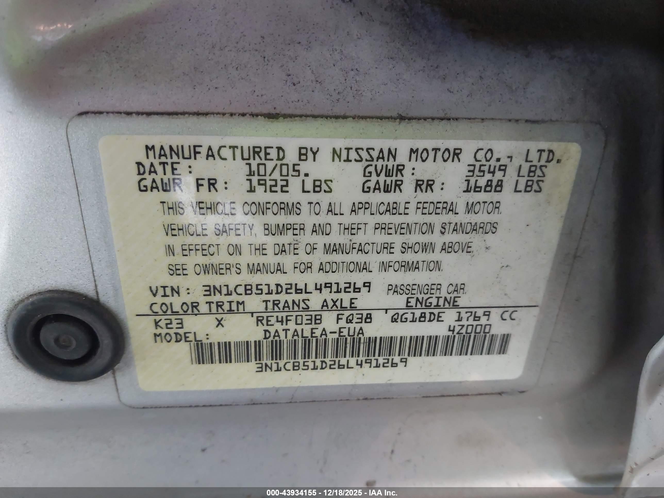 NISSAN SENTRA image 9