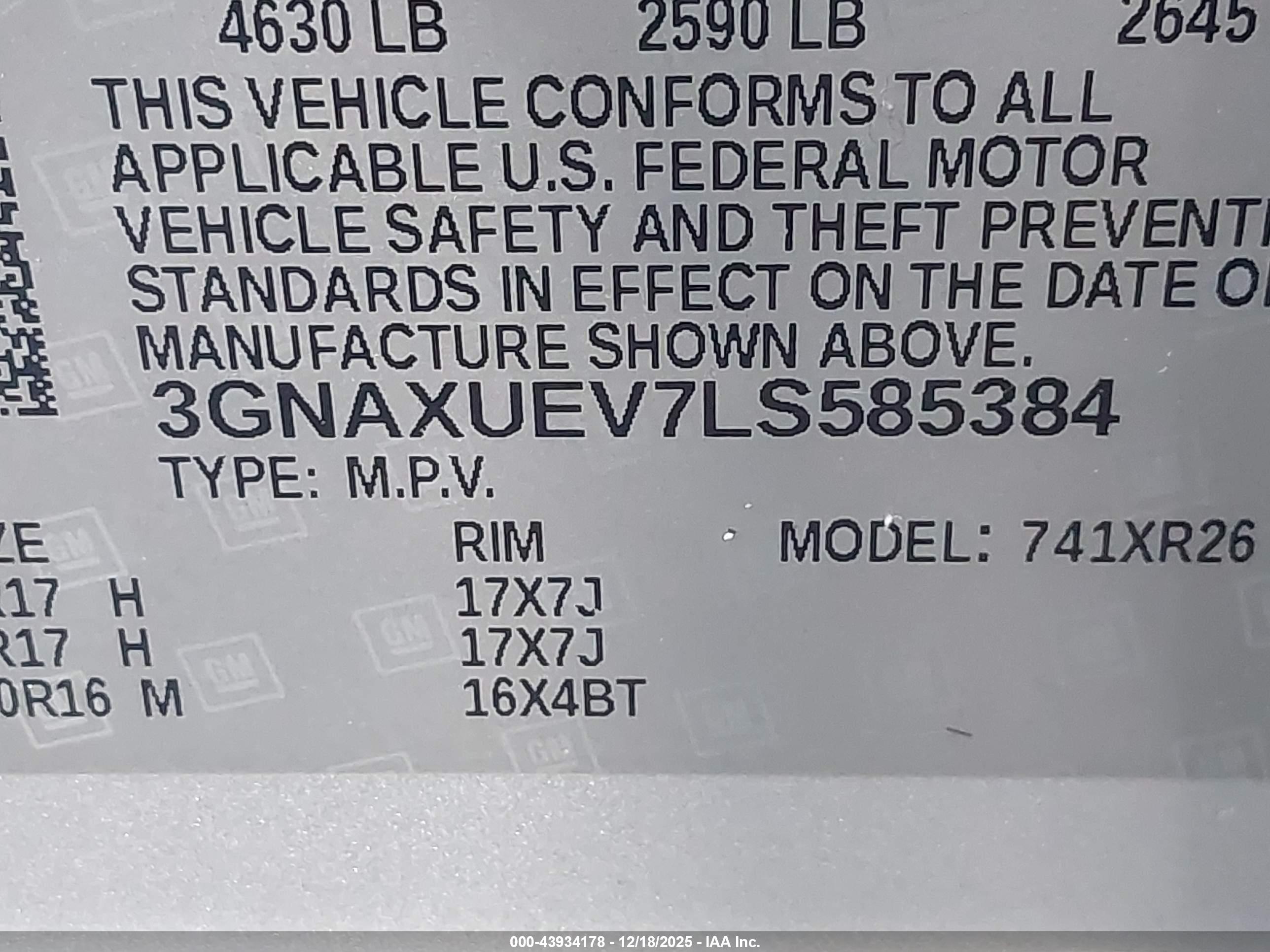 CHEVROLET EQUINOX image 9