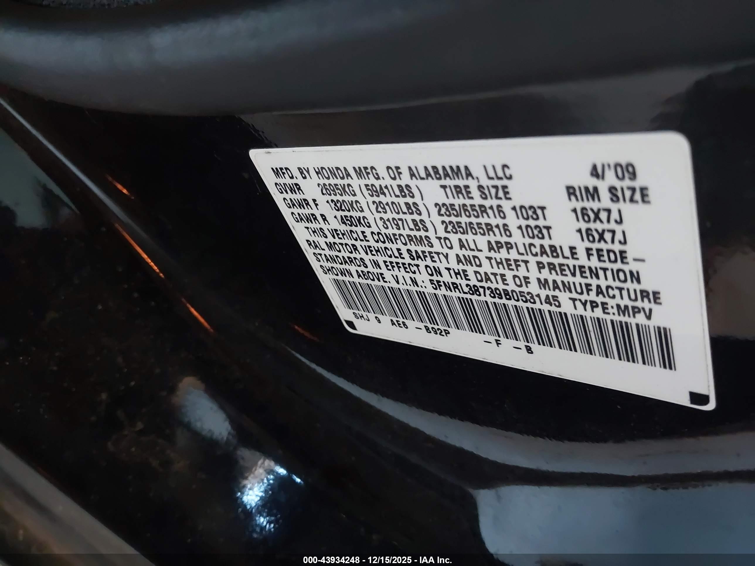 HONDA ODYSSEY image 9