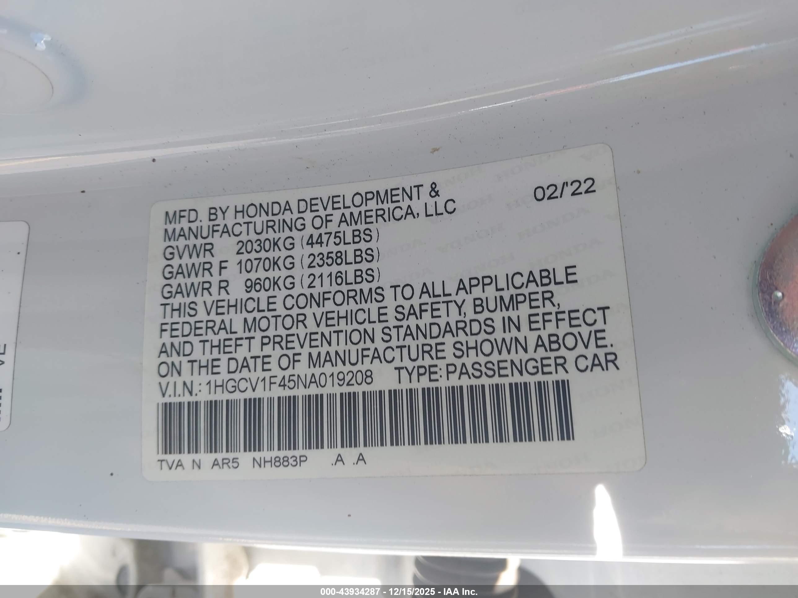 HONDA ACCORD image 9