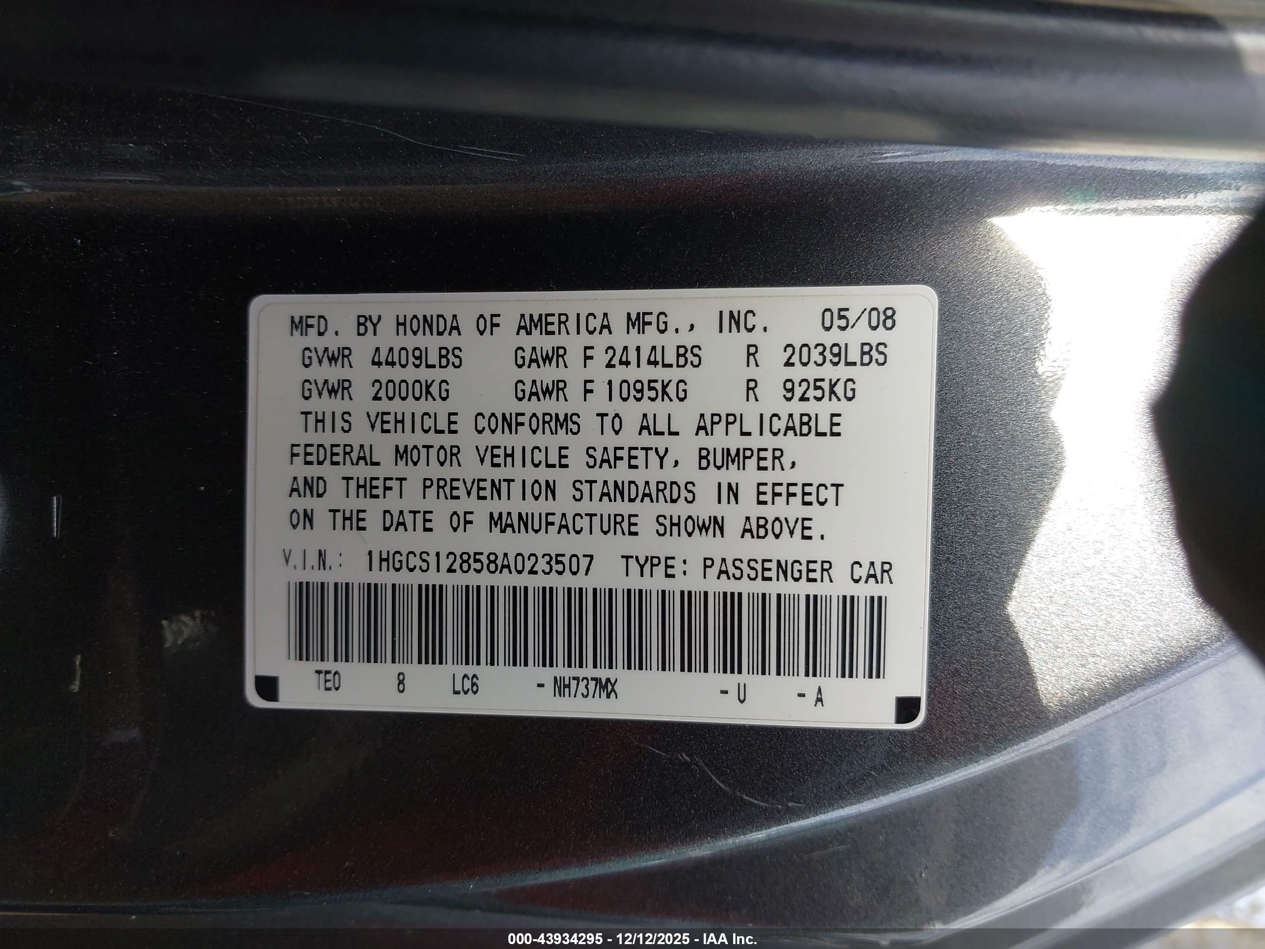 HONDA ACCORD image 9