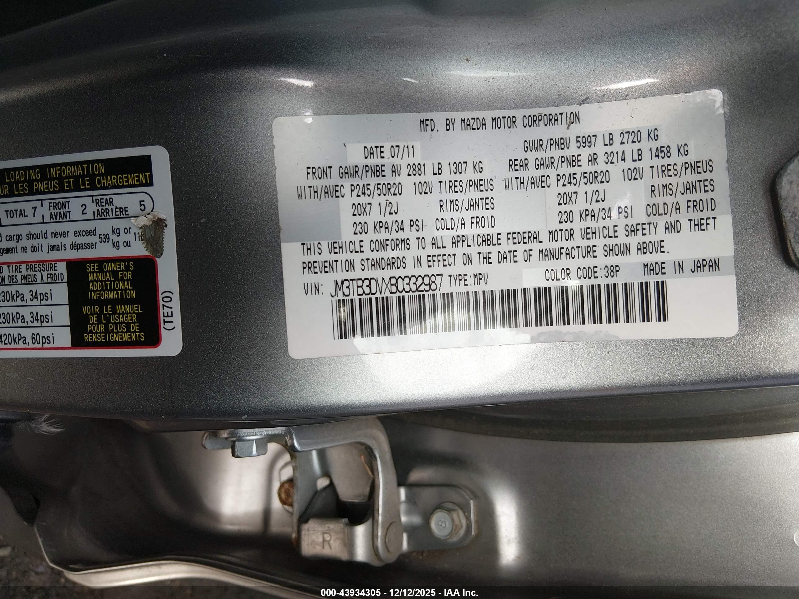 MAZDA CX-9 image 9