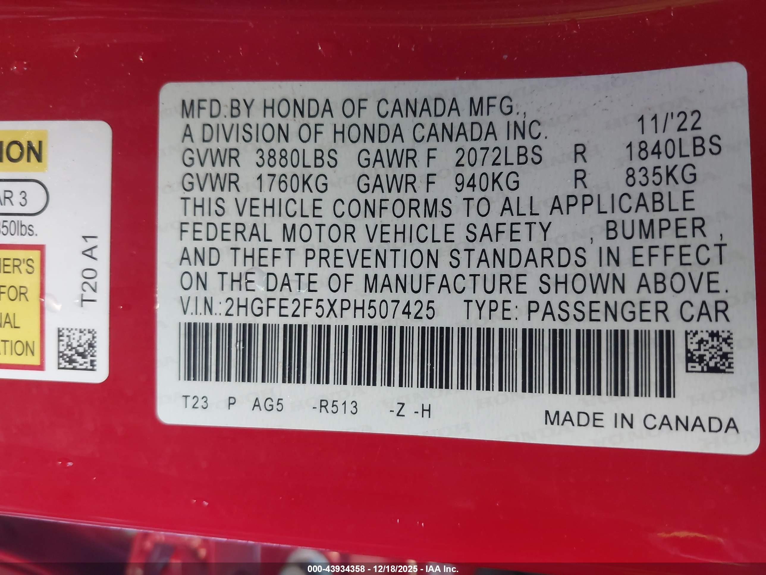 HONDA CIVIC image 9