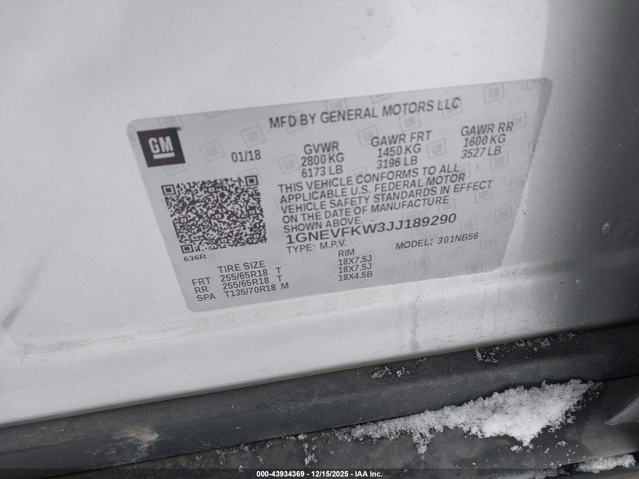 CHEVROLET TRAVERSE image 9