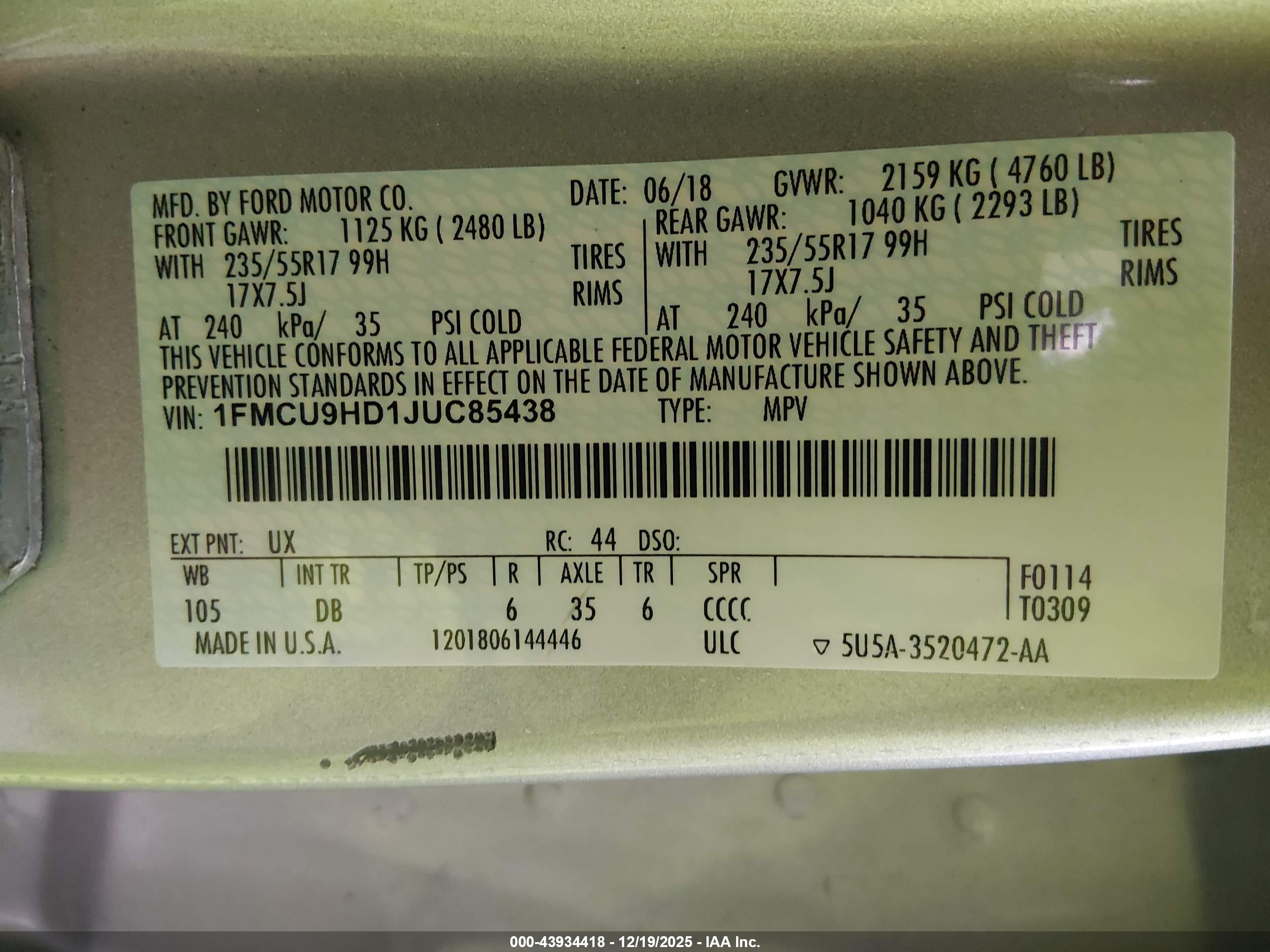 FORD ESCAPE image 9