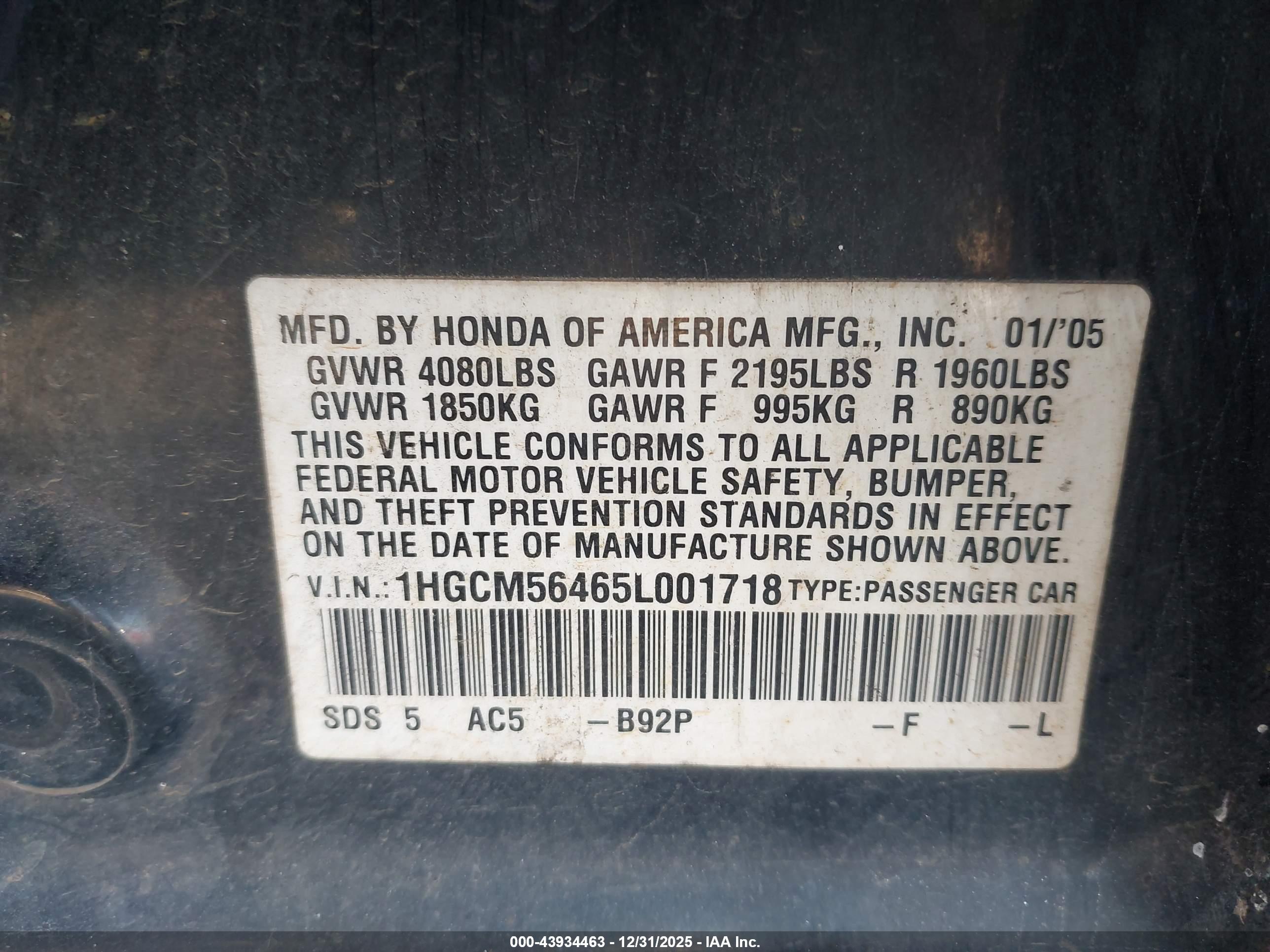 HONDA ACCORD image 9
