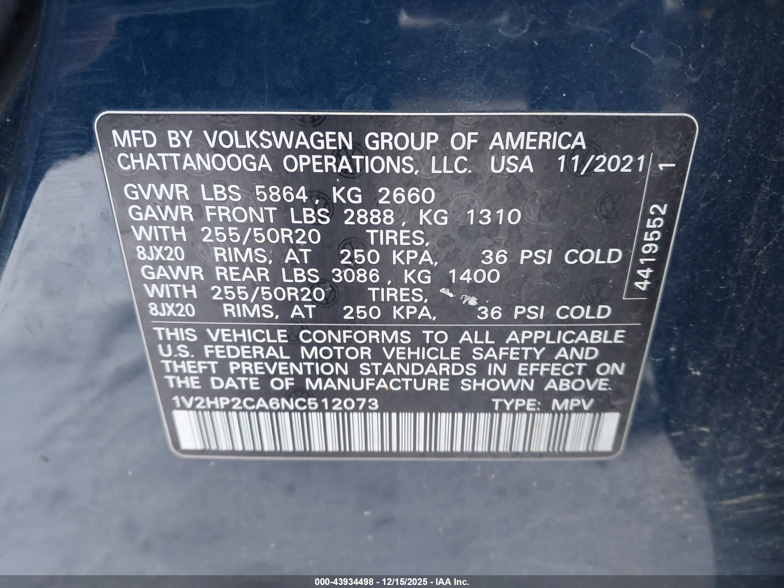 VOLKSWAGEN ATLAS image 9
