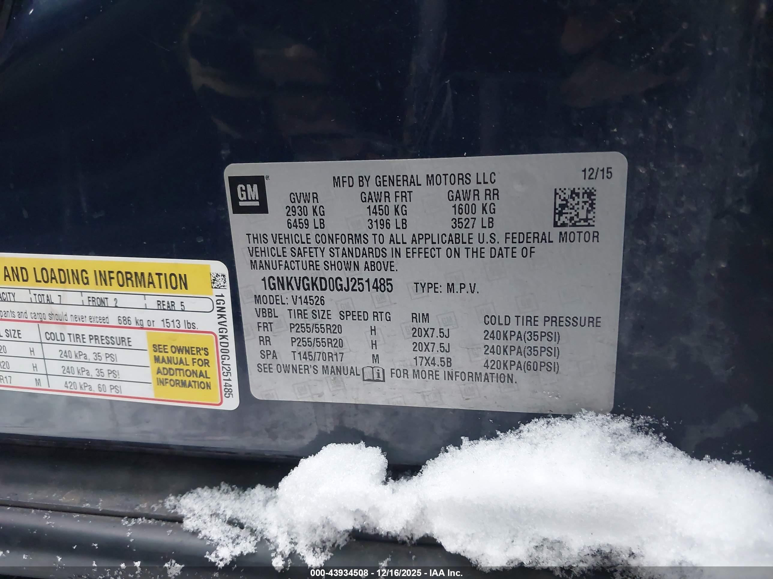 CHEVROLET TRAVERSE image 9