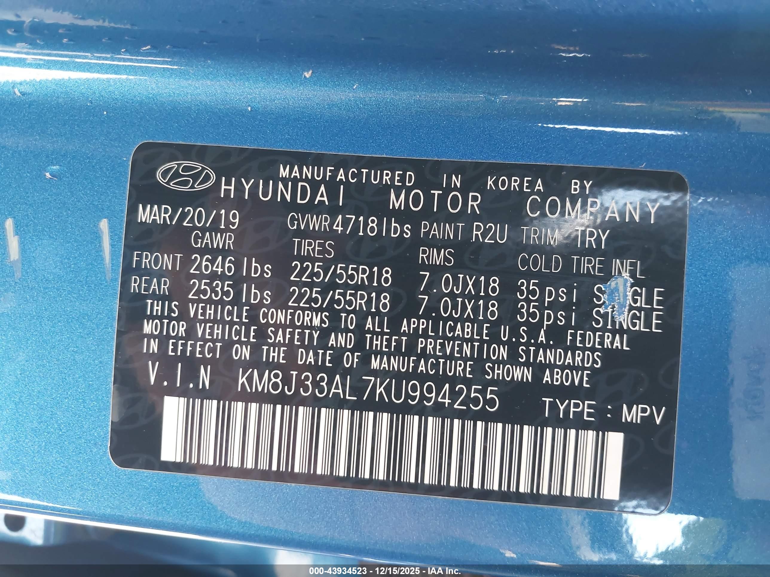 HYUNDAI TUCSON image 9