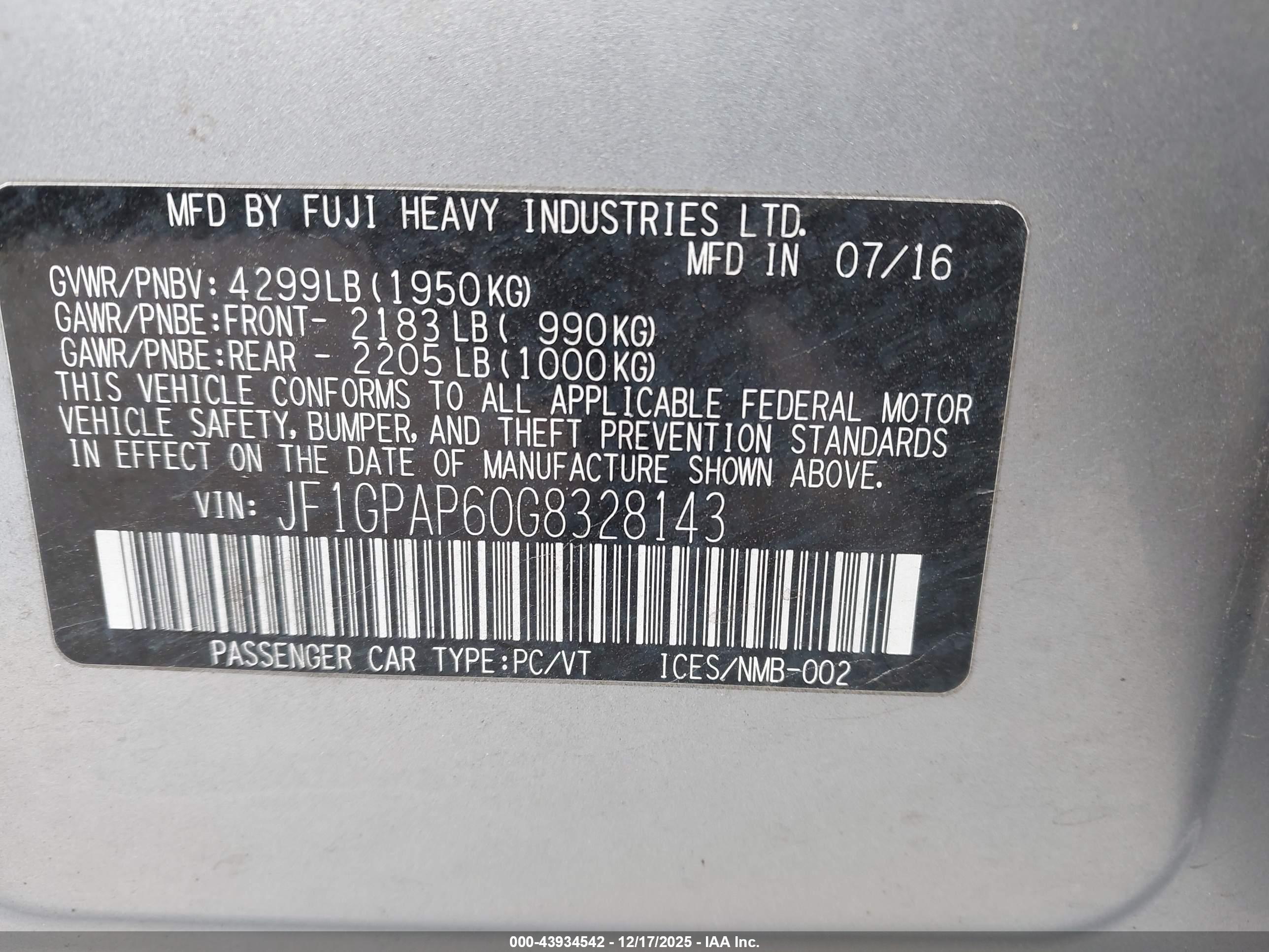 SUBARU IMPREZA image 9