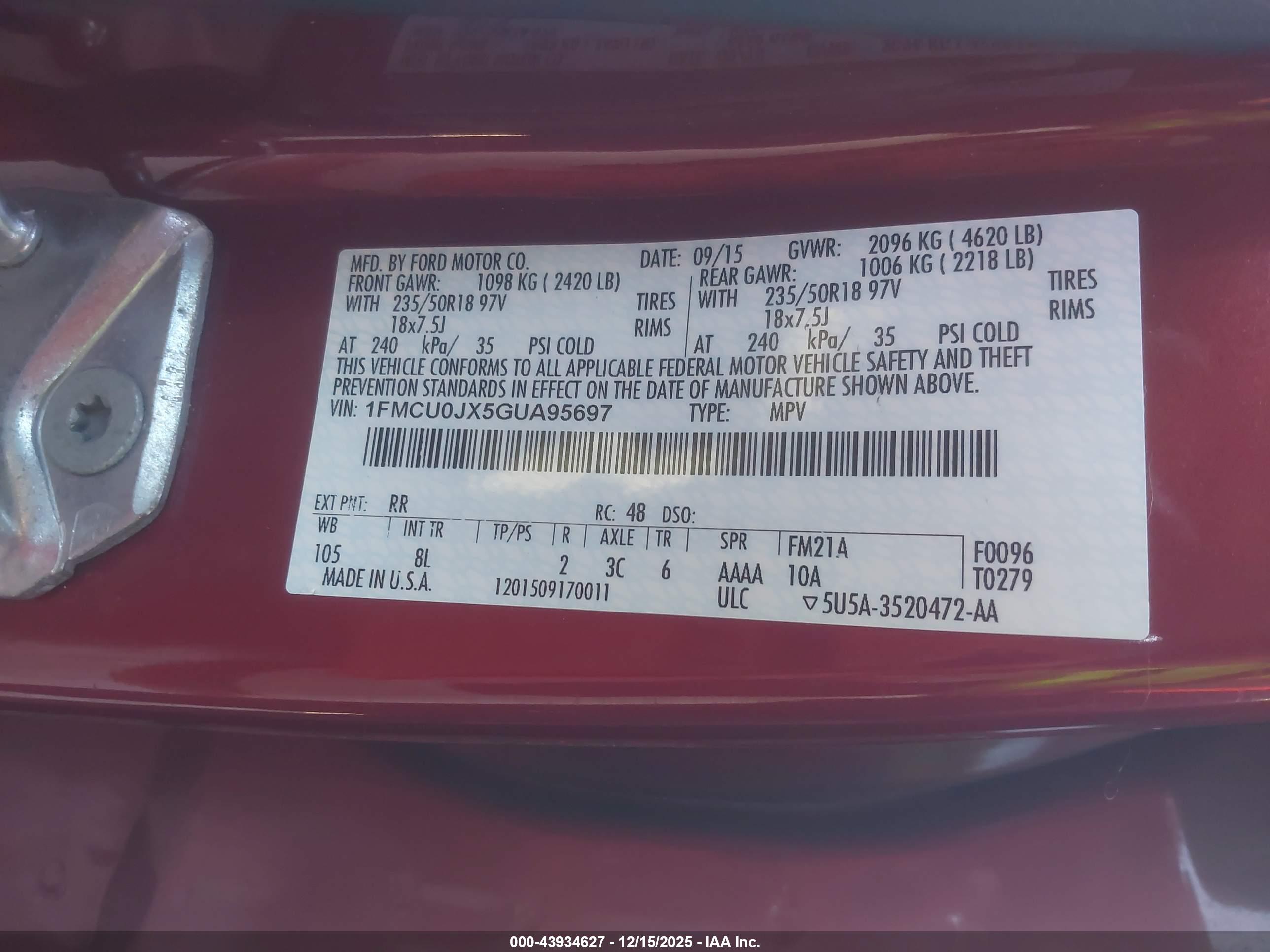 FORD ESCAPE image 9