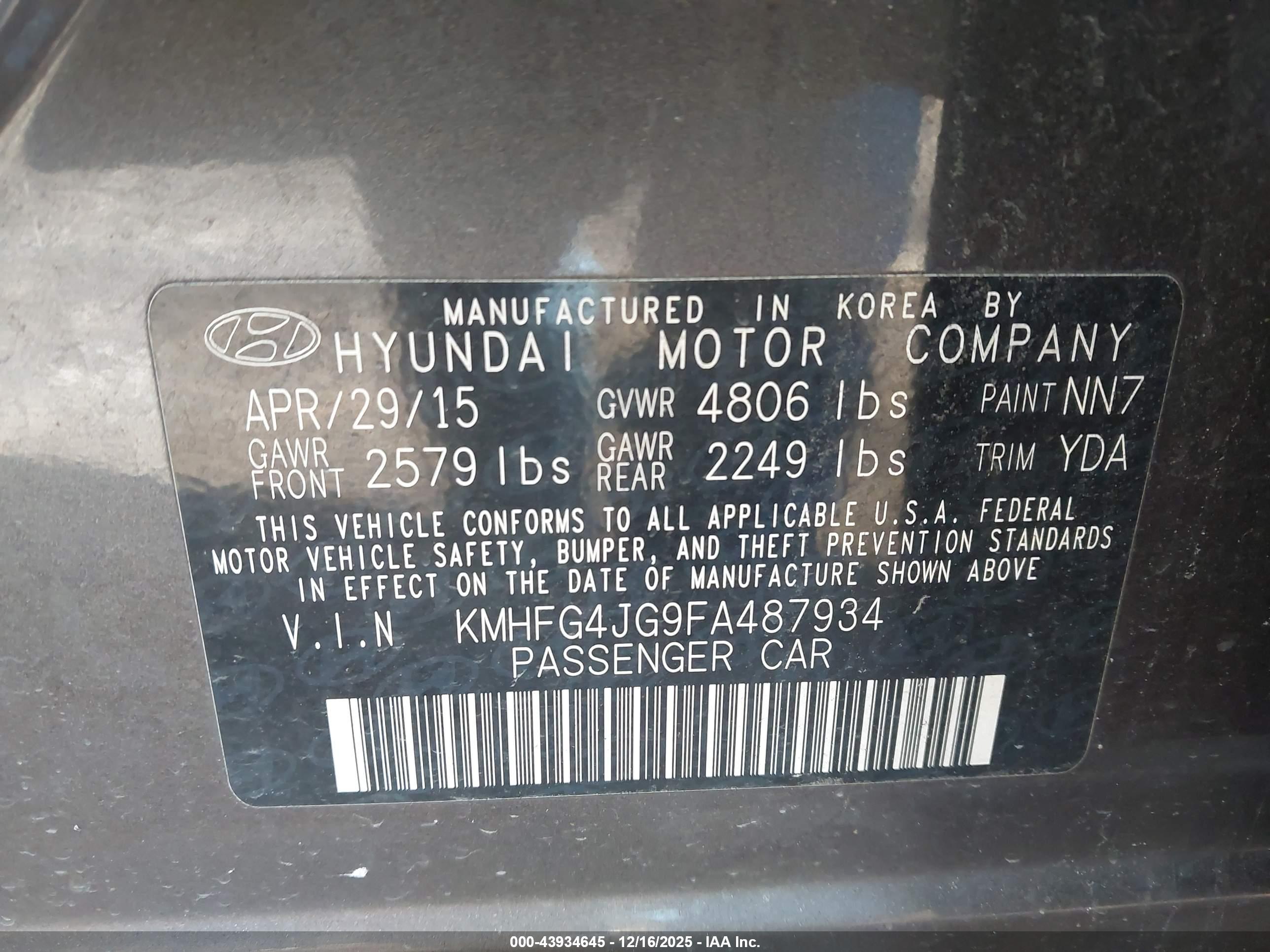 HYUNDAI AZERA image 9