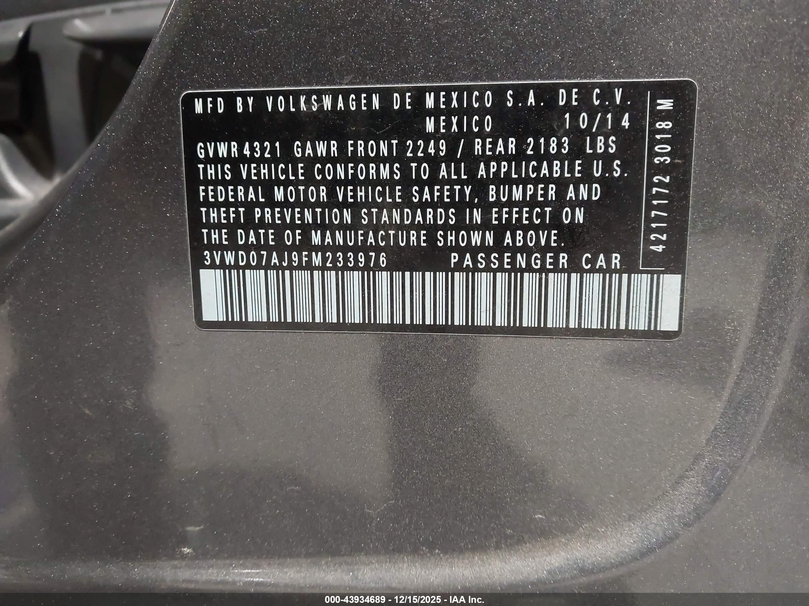 VOLKSWAGEN JETTA image 9