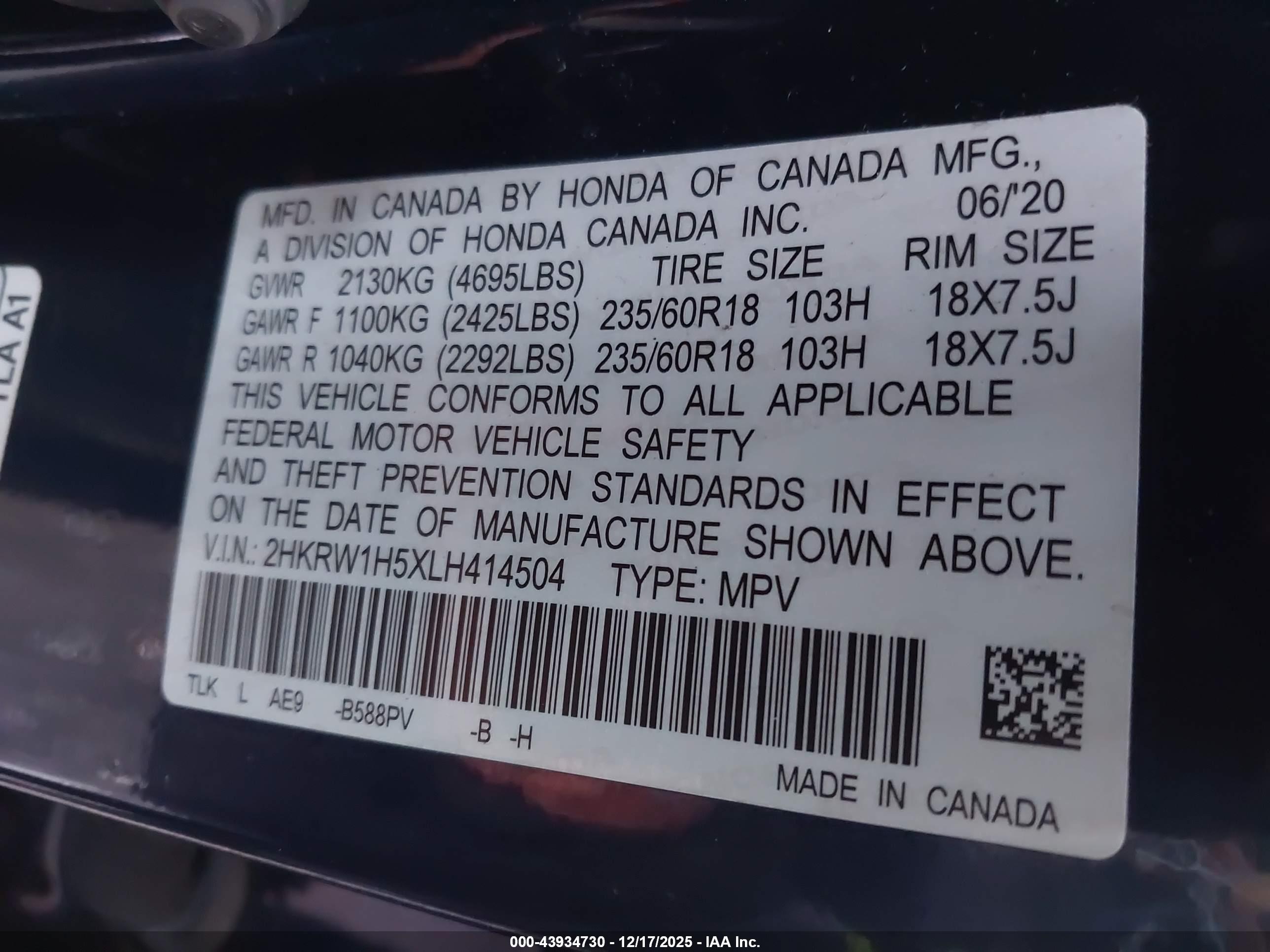 HONDA CR-V image 9