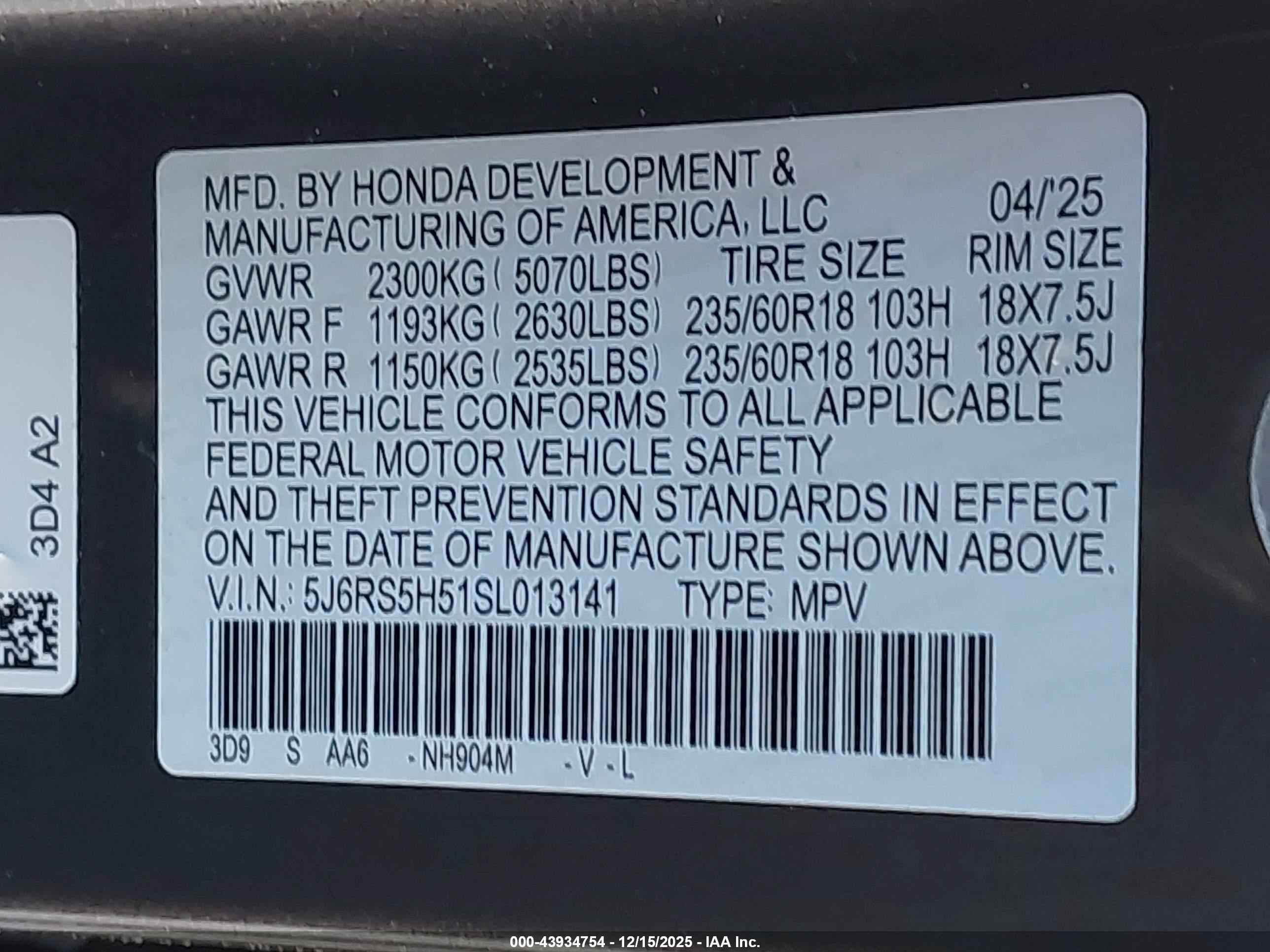 HONDA CR-V image 9