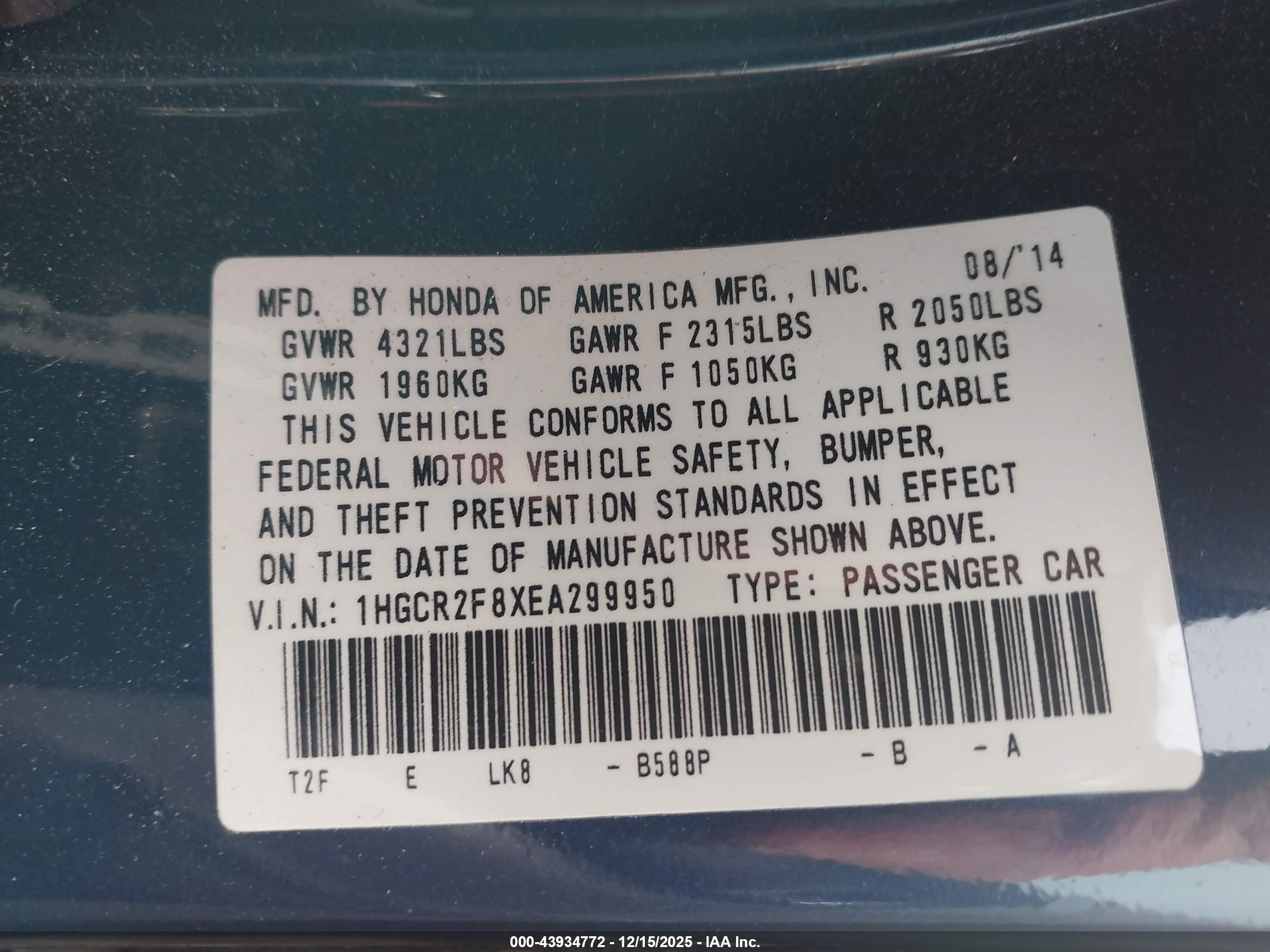 HONDA ACCORD image 9