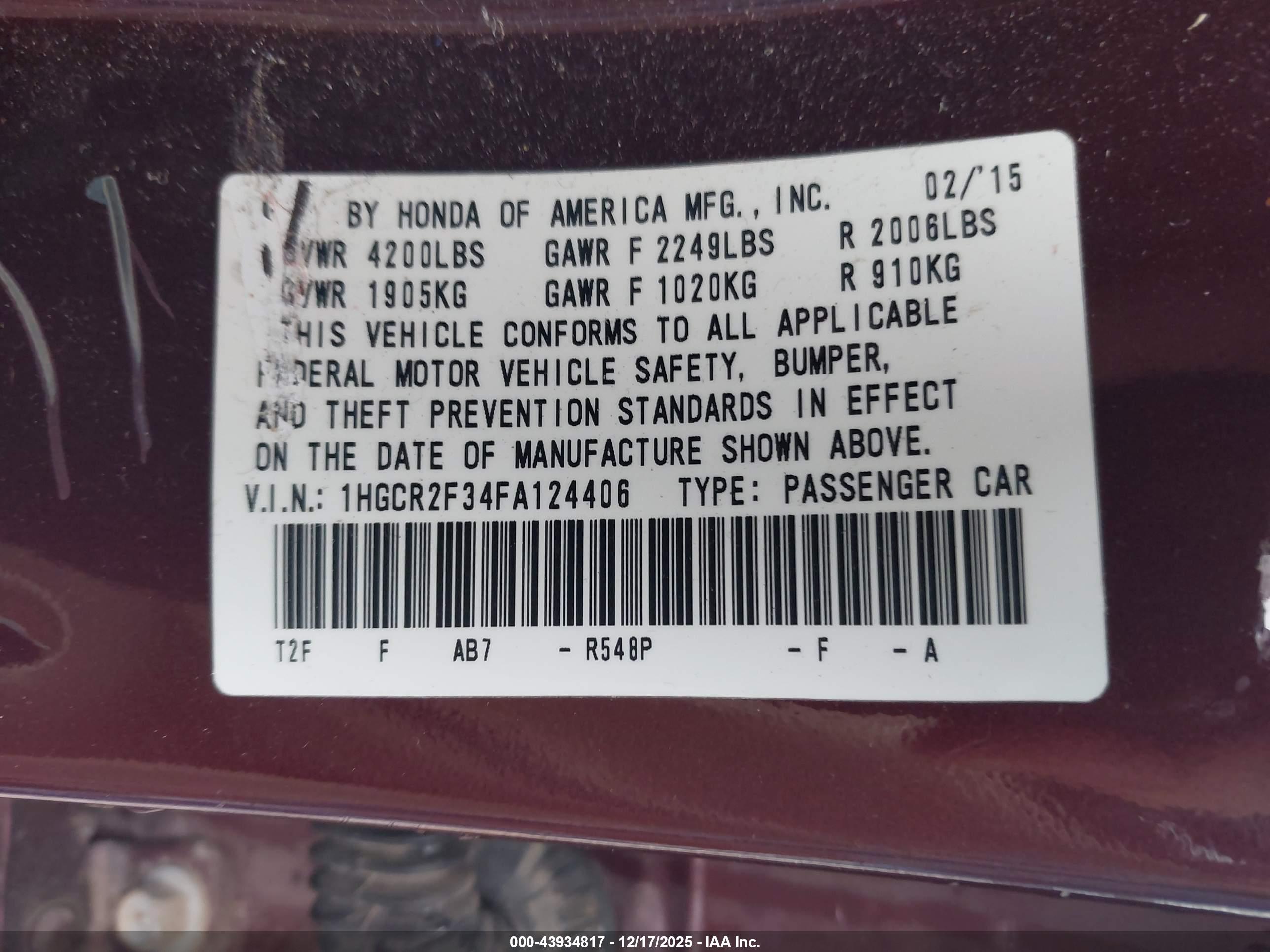HONDA ACCORD image 9