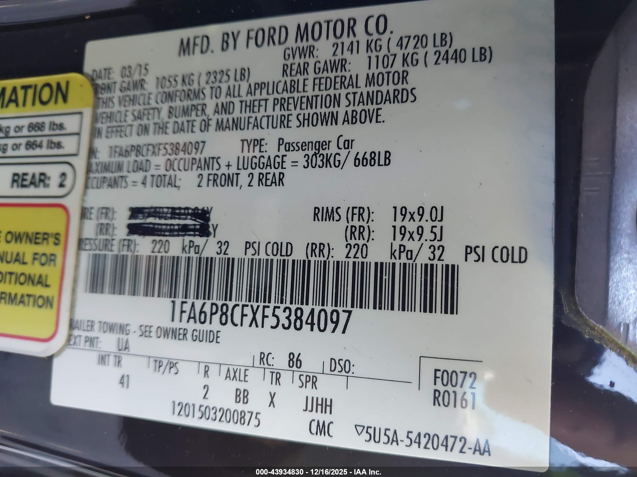 FORD MUSTANG image 9