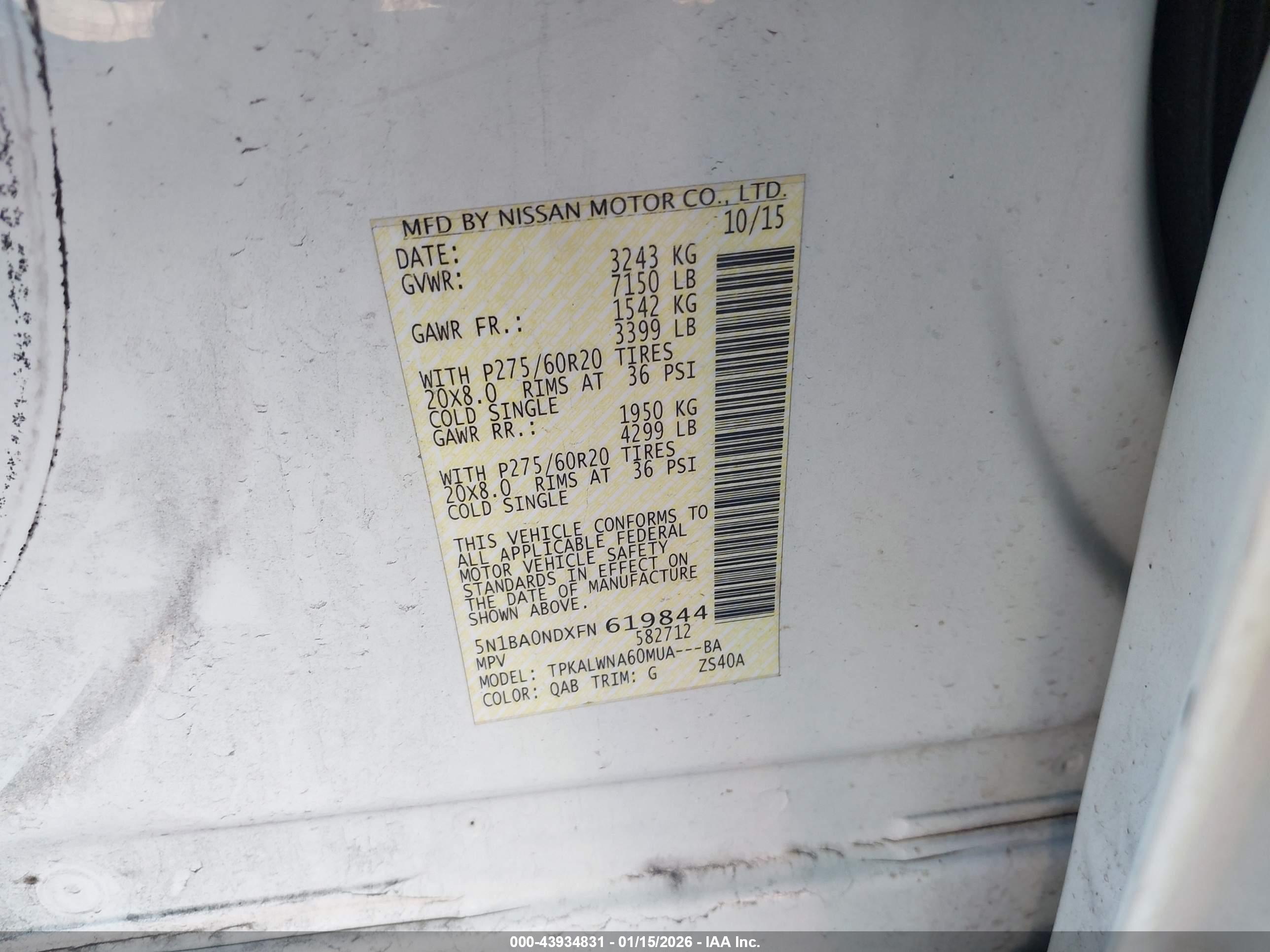 NISSAN ARMADA image 9