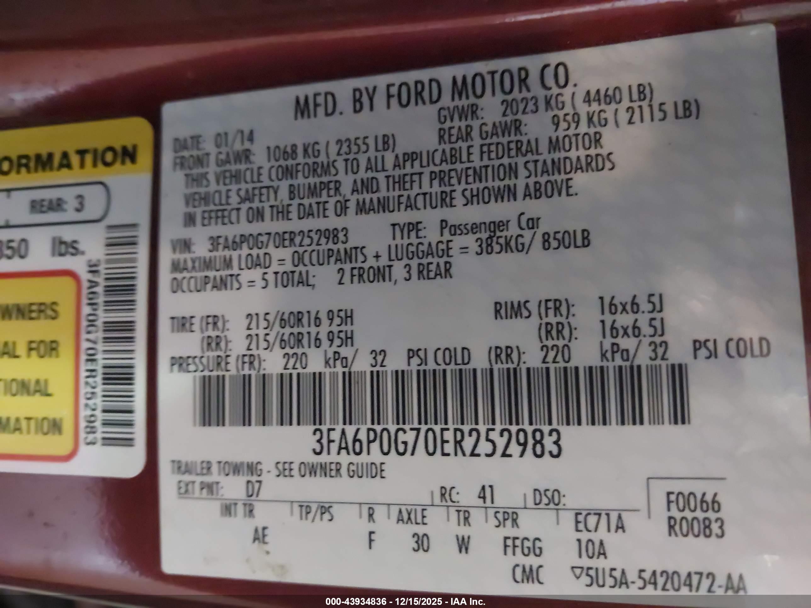 FORD FUSION image 9