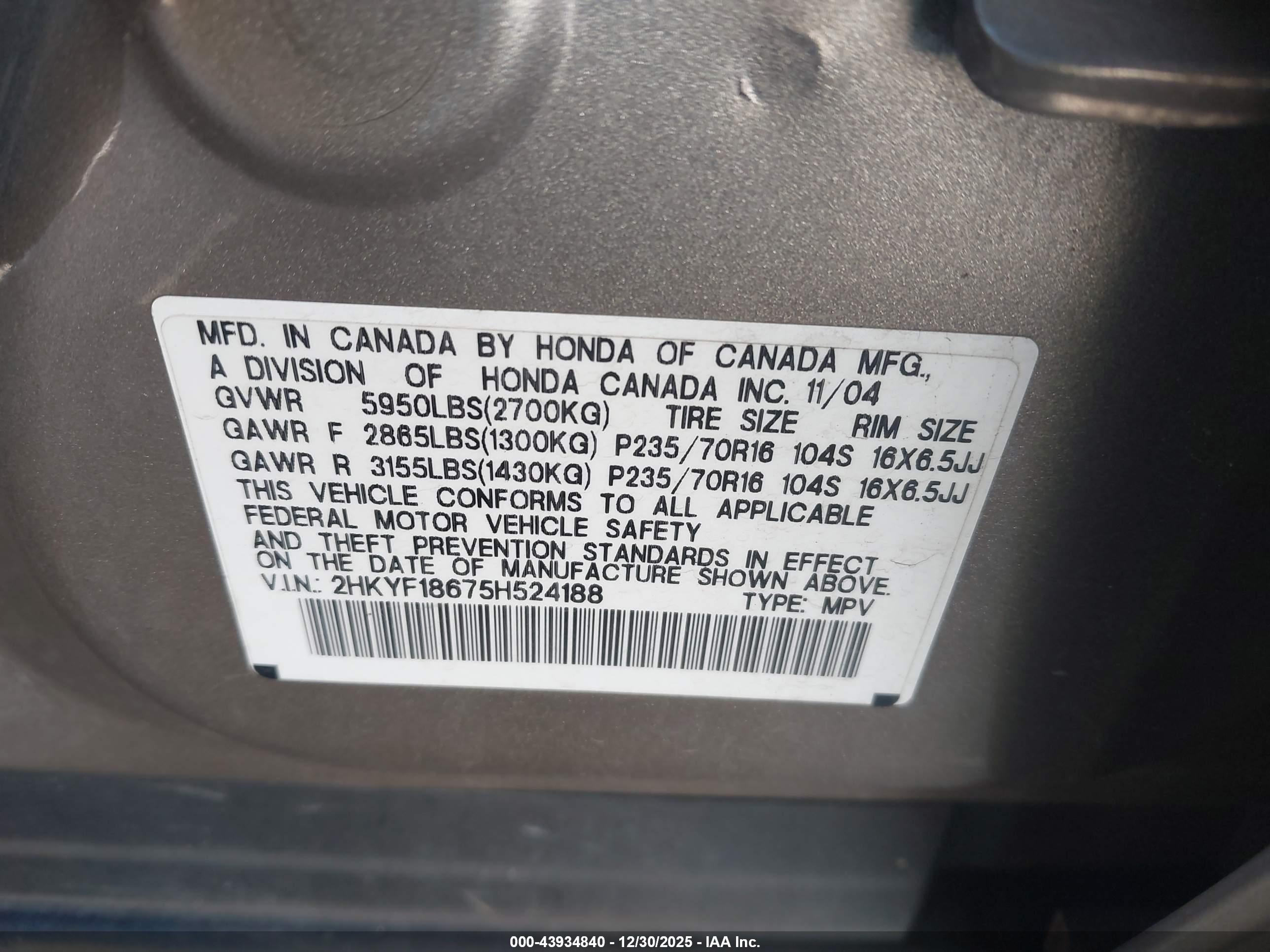 HONDA PILOT image 9