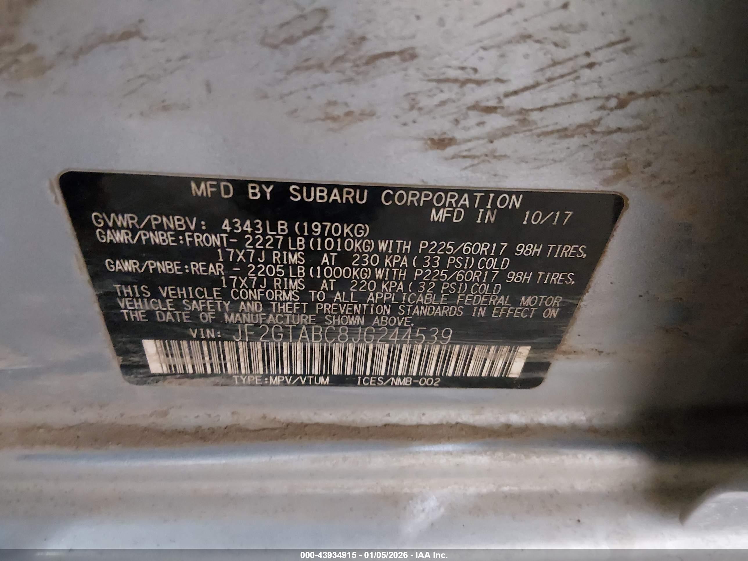 SUBARU CROSSTREK image 9
