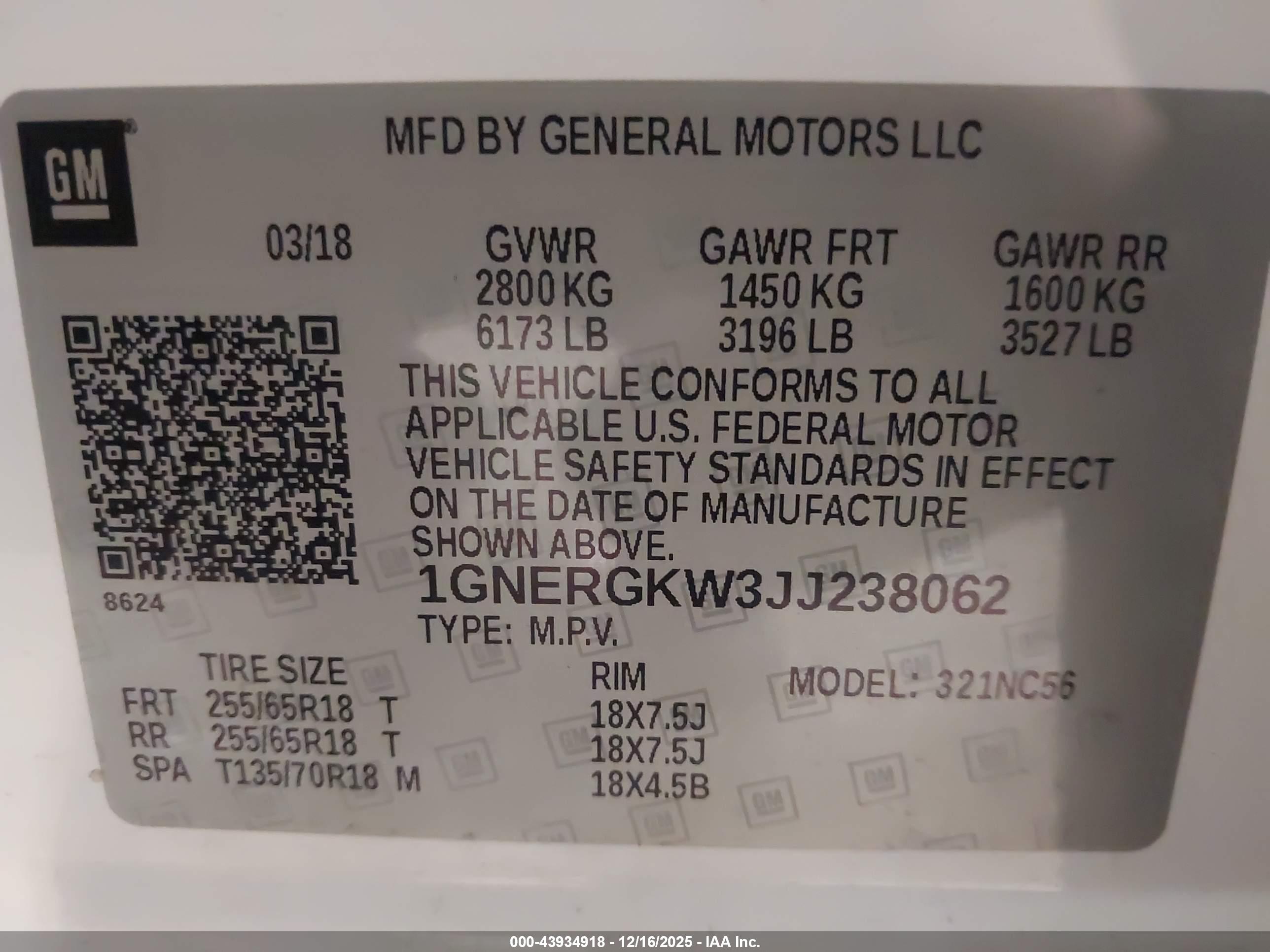 CHEVROLET TRAVERSE image 9