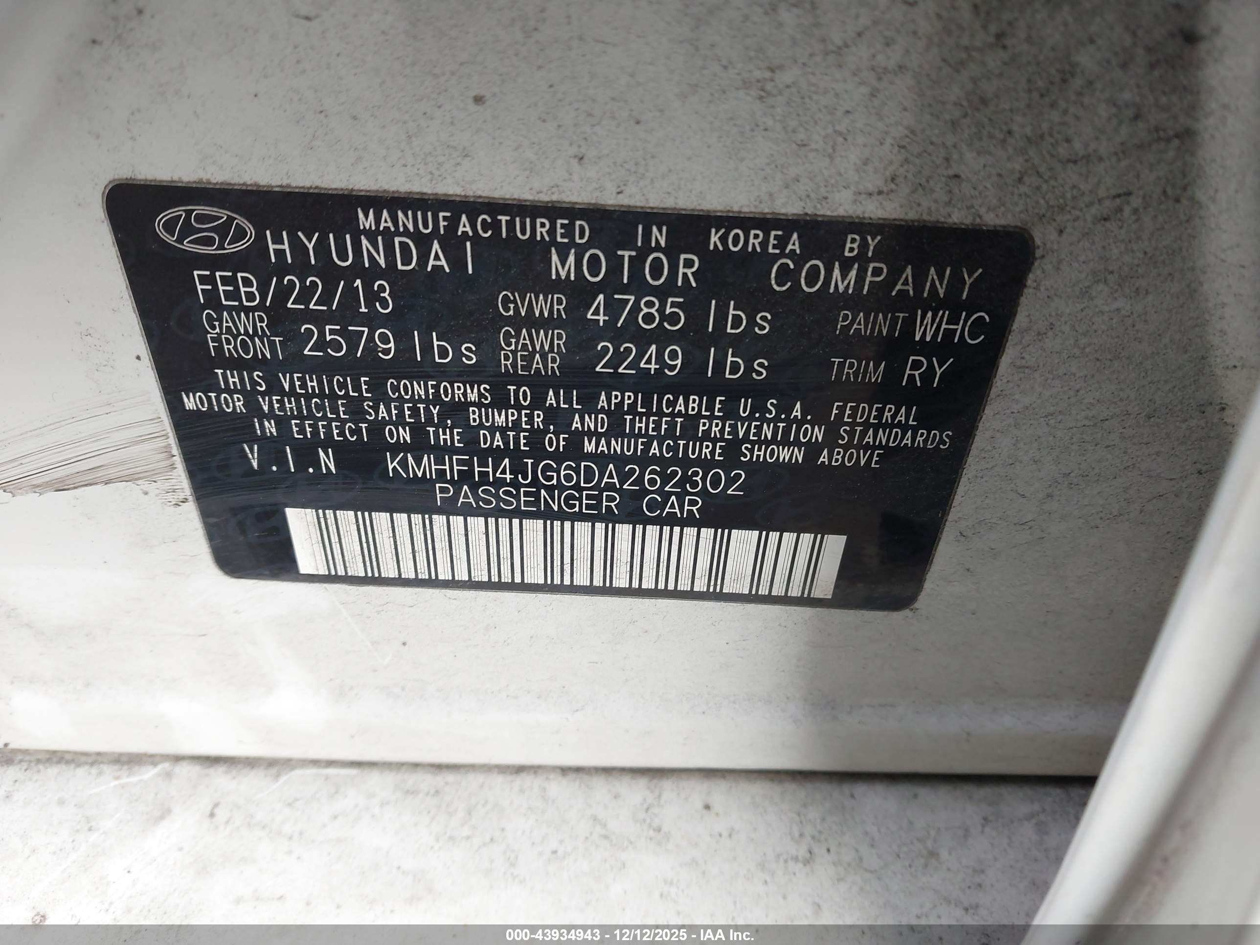 HYUNDAI AZERA image 9