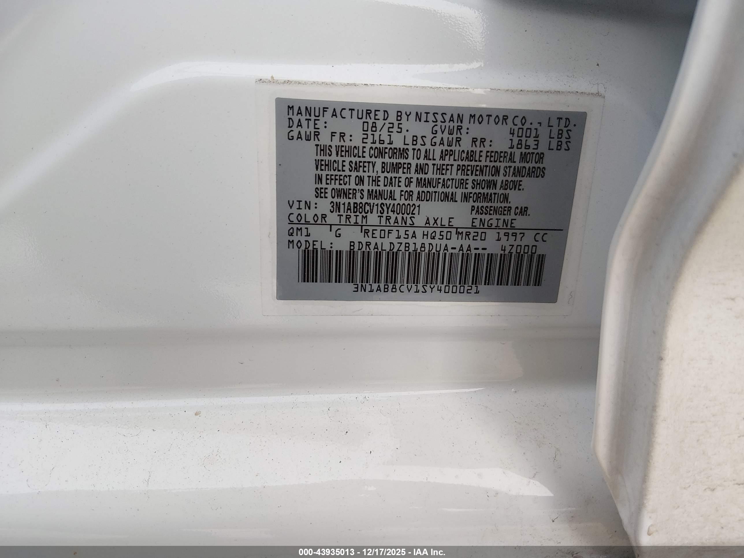 NISSAN SENTRA image 9