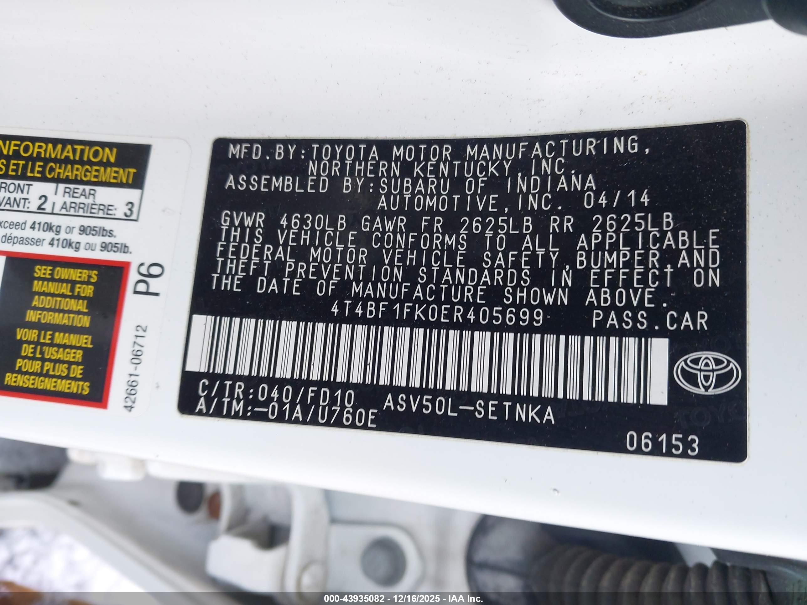 TOYOTA CAMRY image 9