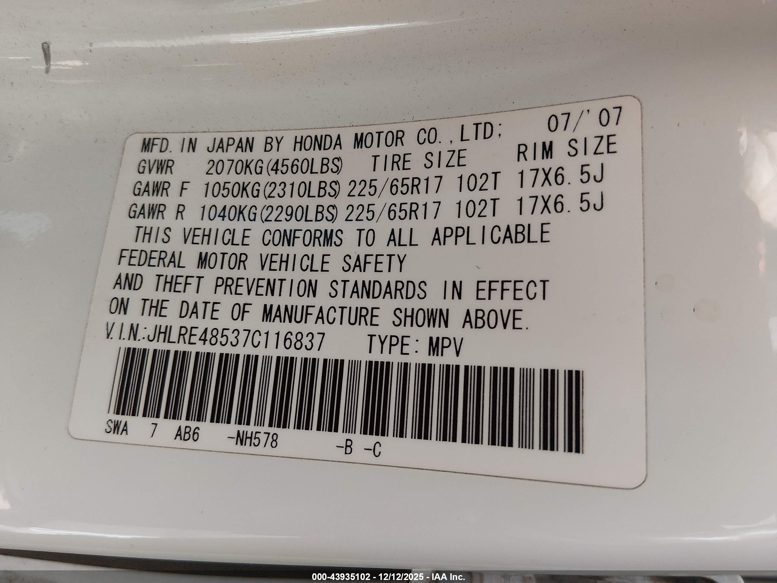 HONDA CR-V image 9
