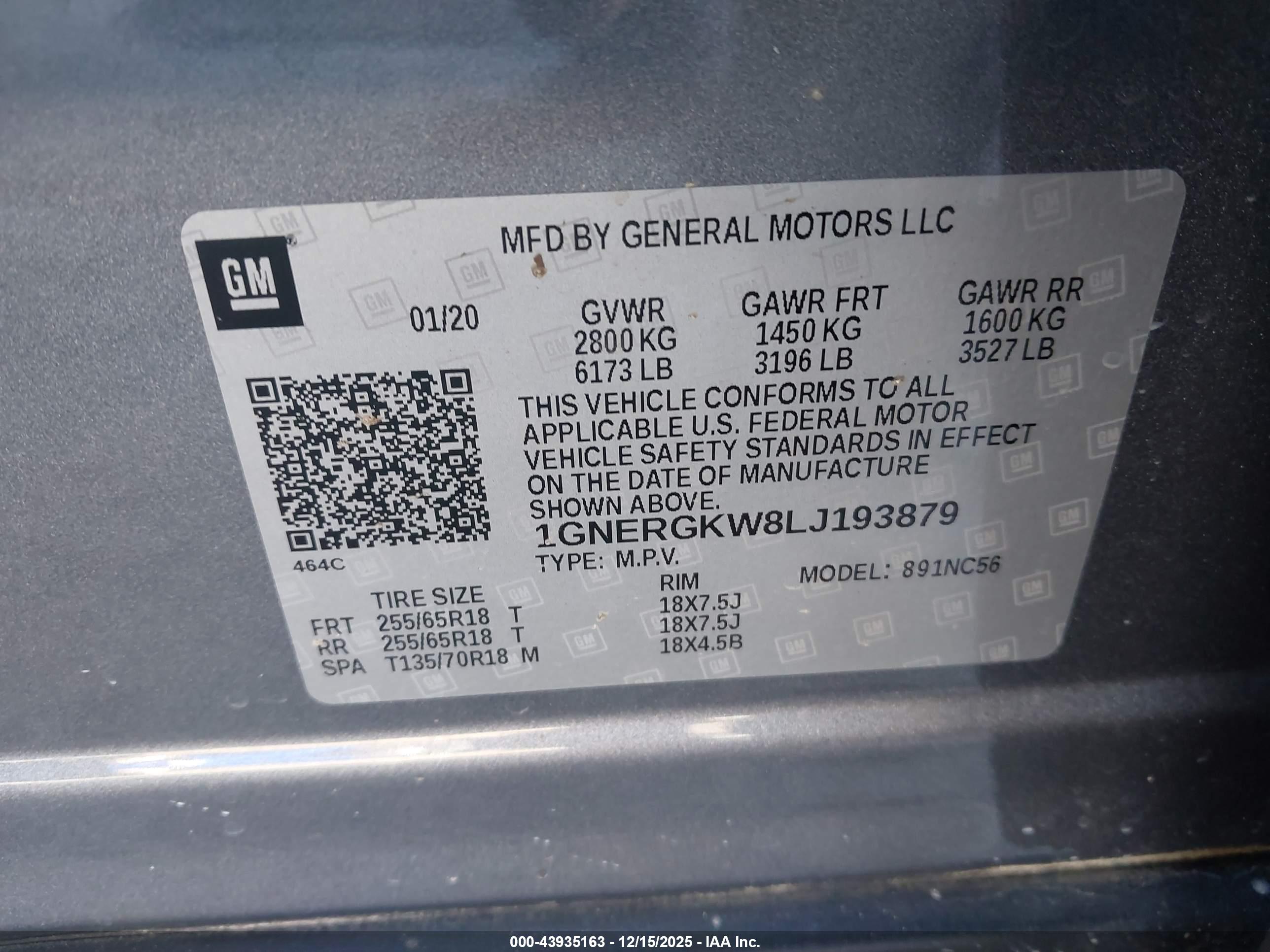 CHEVROLET TRAVERSE image 9