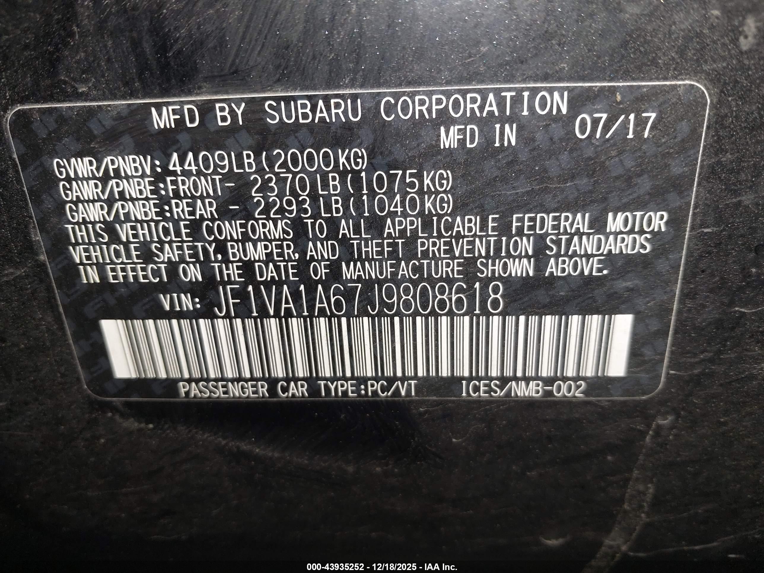SUBARU WRX image 9