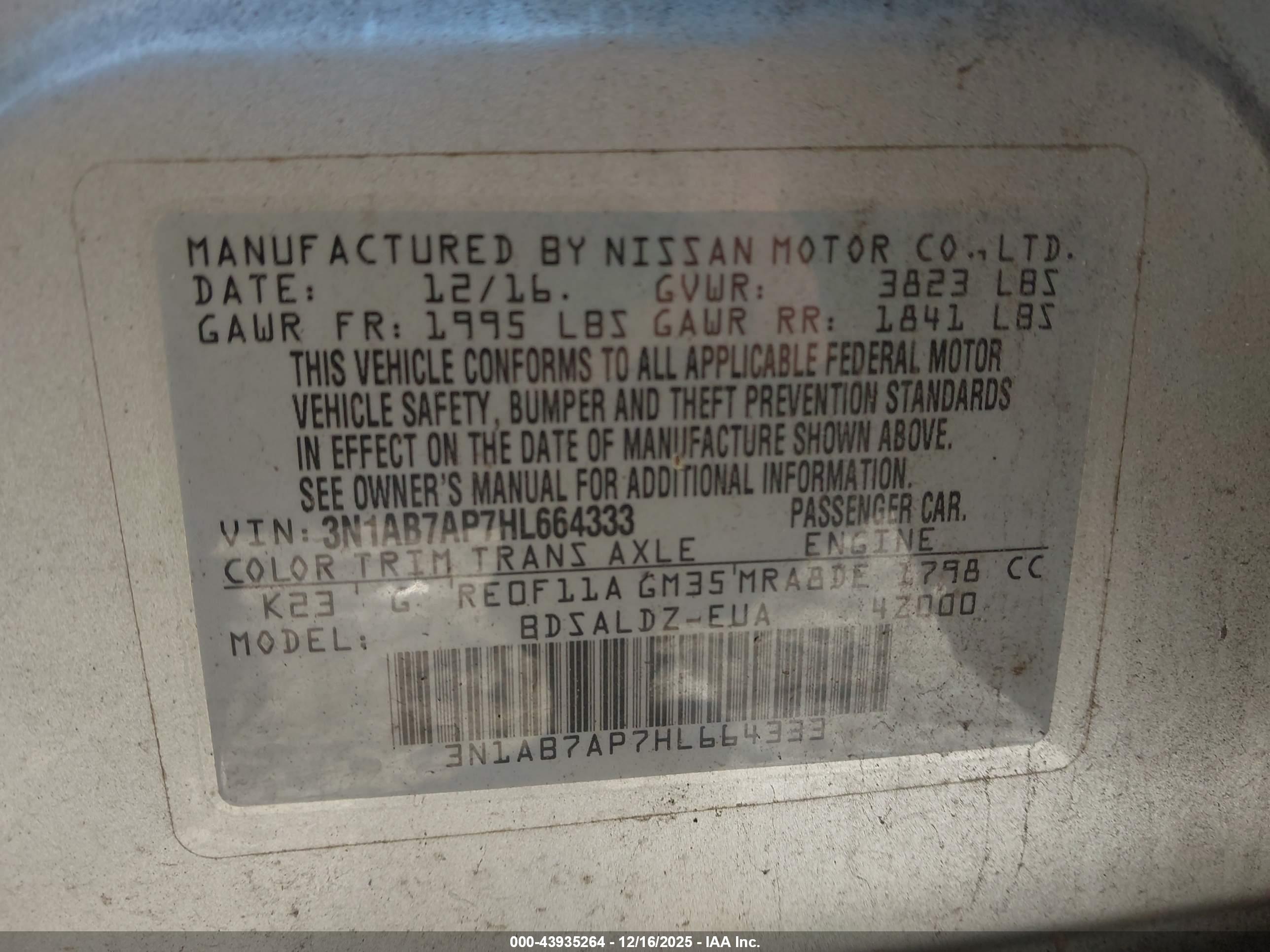 NISSAN SENTRA image 9